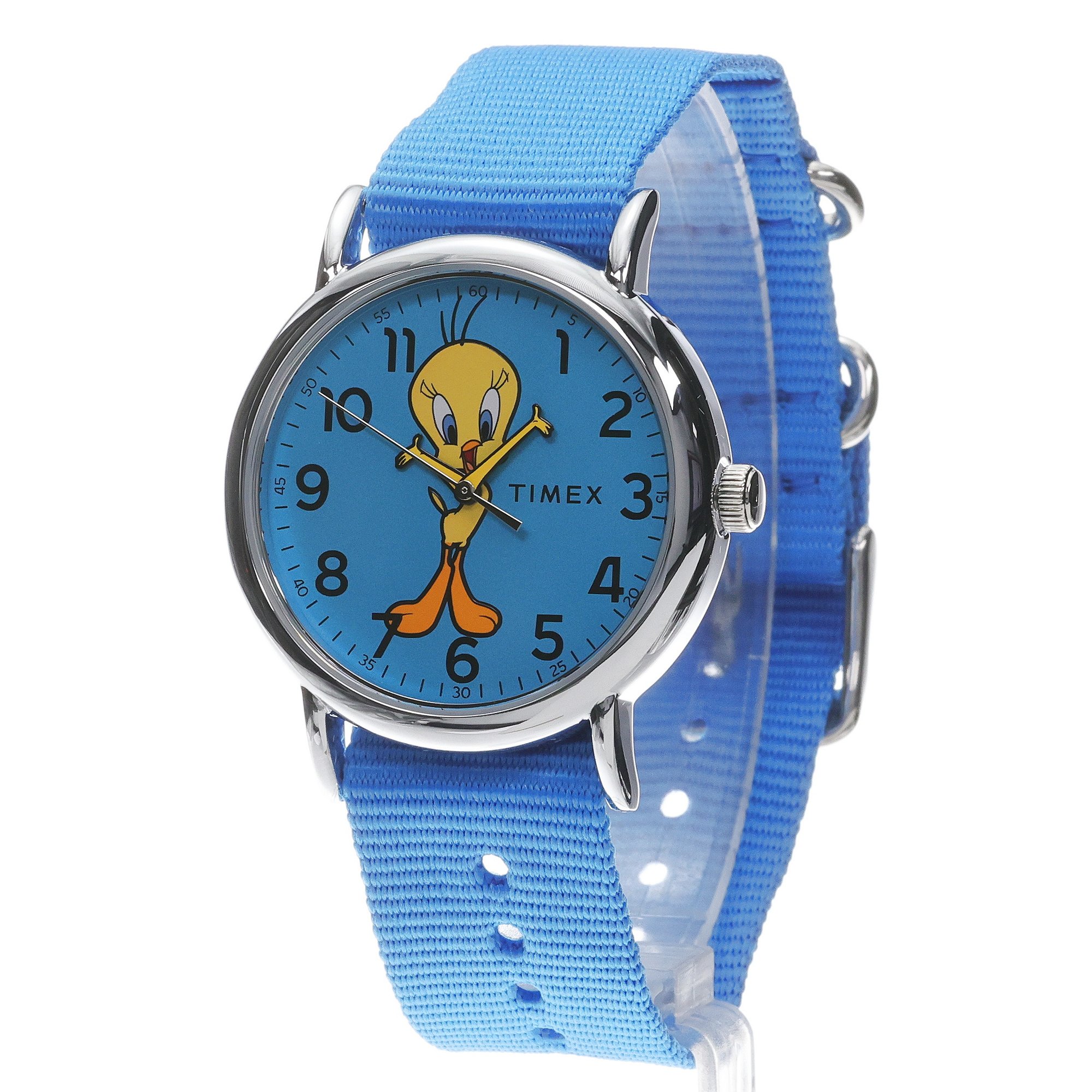 Timex TW2Y99500 Looney Tunes x Timex Tweety Bird Weekender 38mm Weekender klasyczny zegarek srebrny - miniatura 2