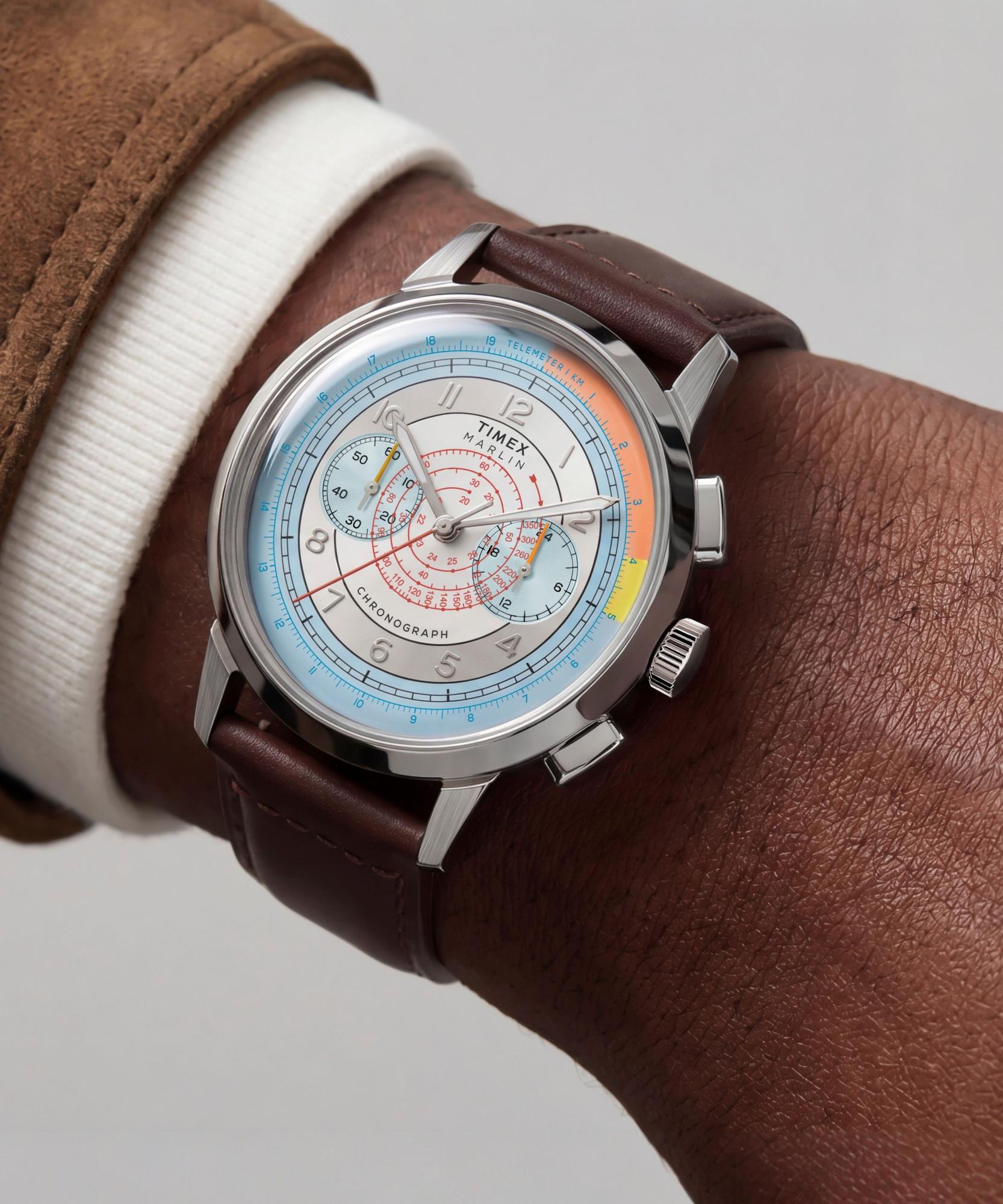 Marlin® Neo Classic Chronograph 40mm Timex TW3A00200 - hover