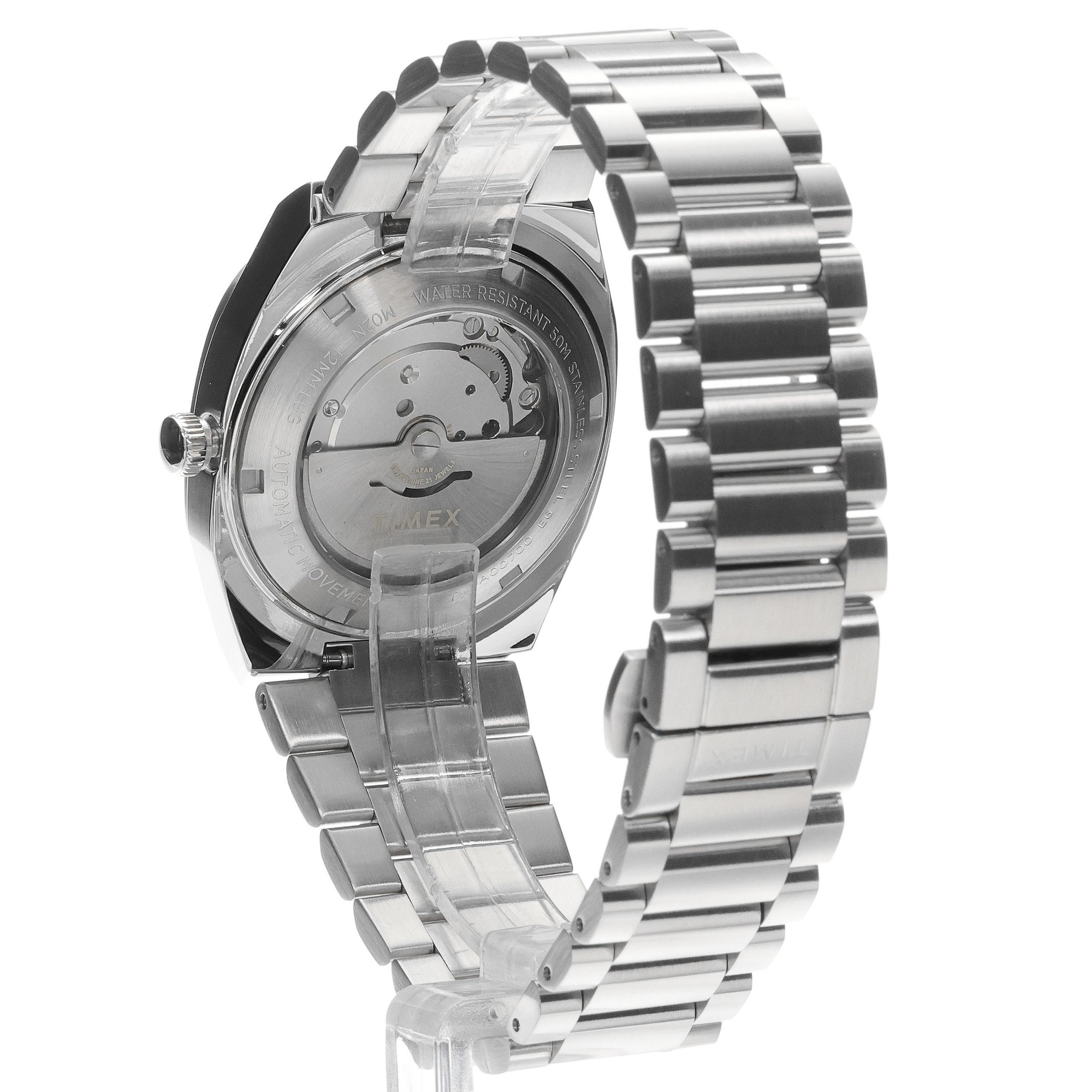 Timex TW6A00700 Automatic E Line 38mm E Line klasyczny zegarek srebrny - miniatura 4