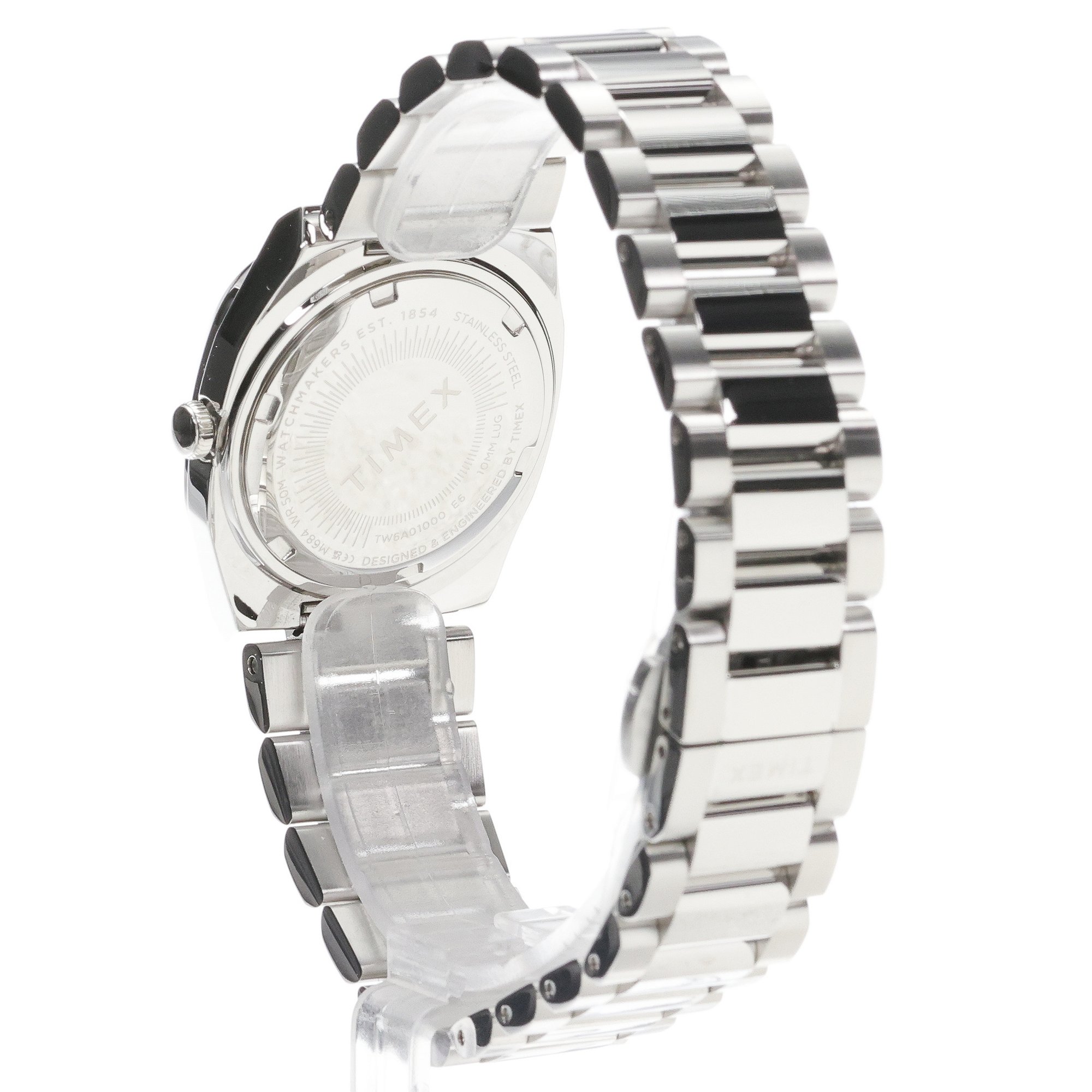 Timex TW6A01000 E Line 30mm E Line klasyczny zegarek srebrny - miniatura 4
