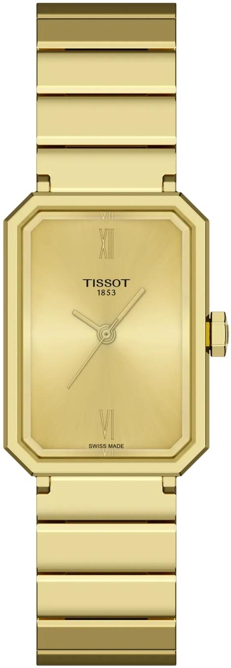 SRV 30mm Gold Dial Gold Steel Bracelet Tissot T160.110.33.023.00 