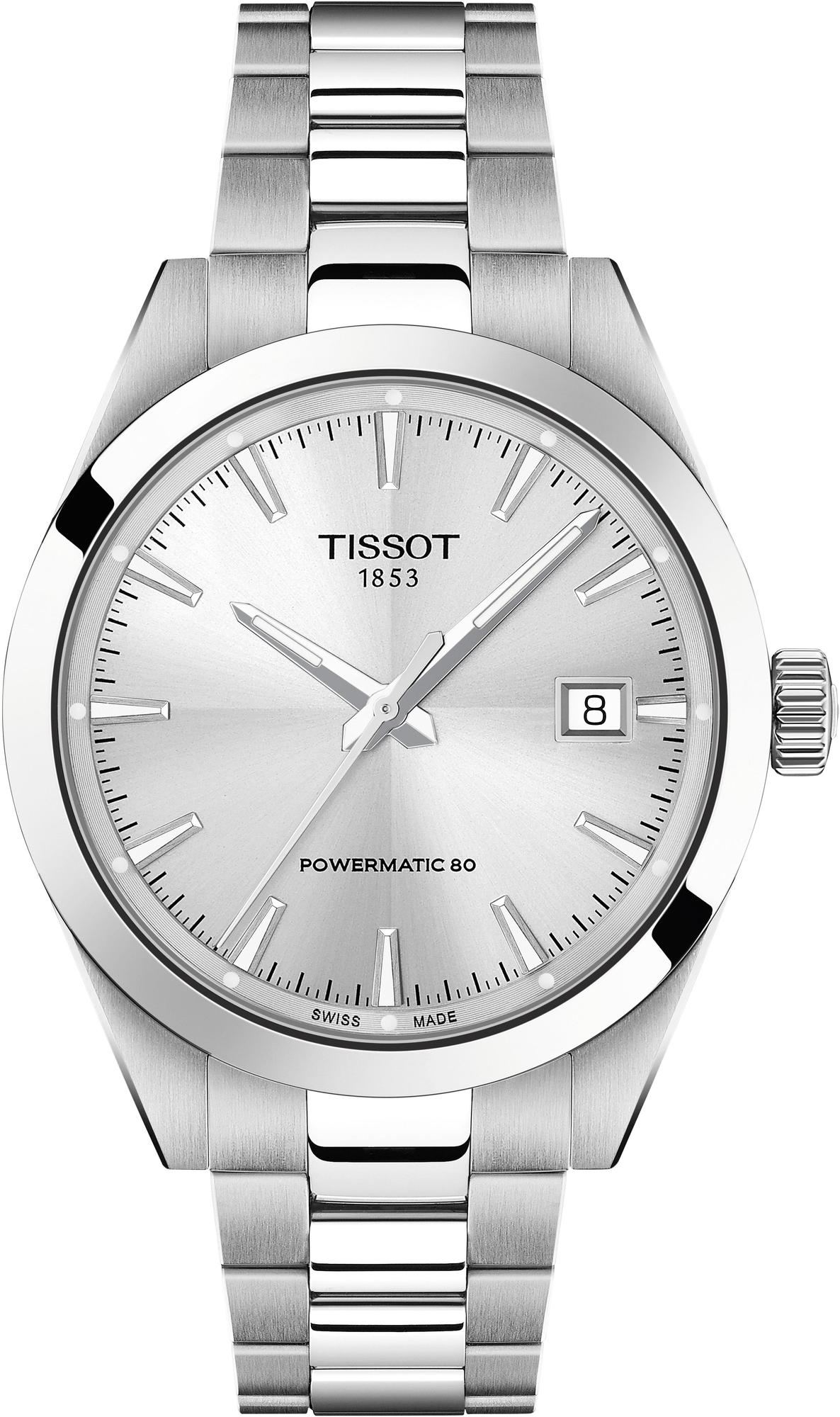 Gentleman 38mm Powermatic 80 Silver Dial Tissot T165.807.11.031.00 