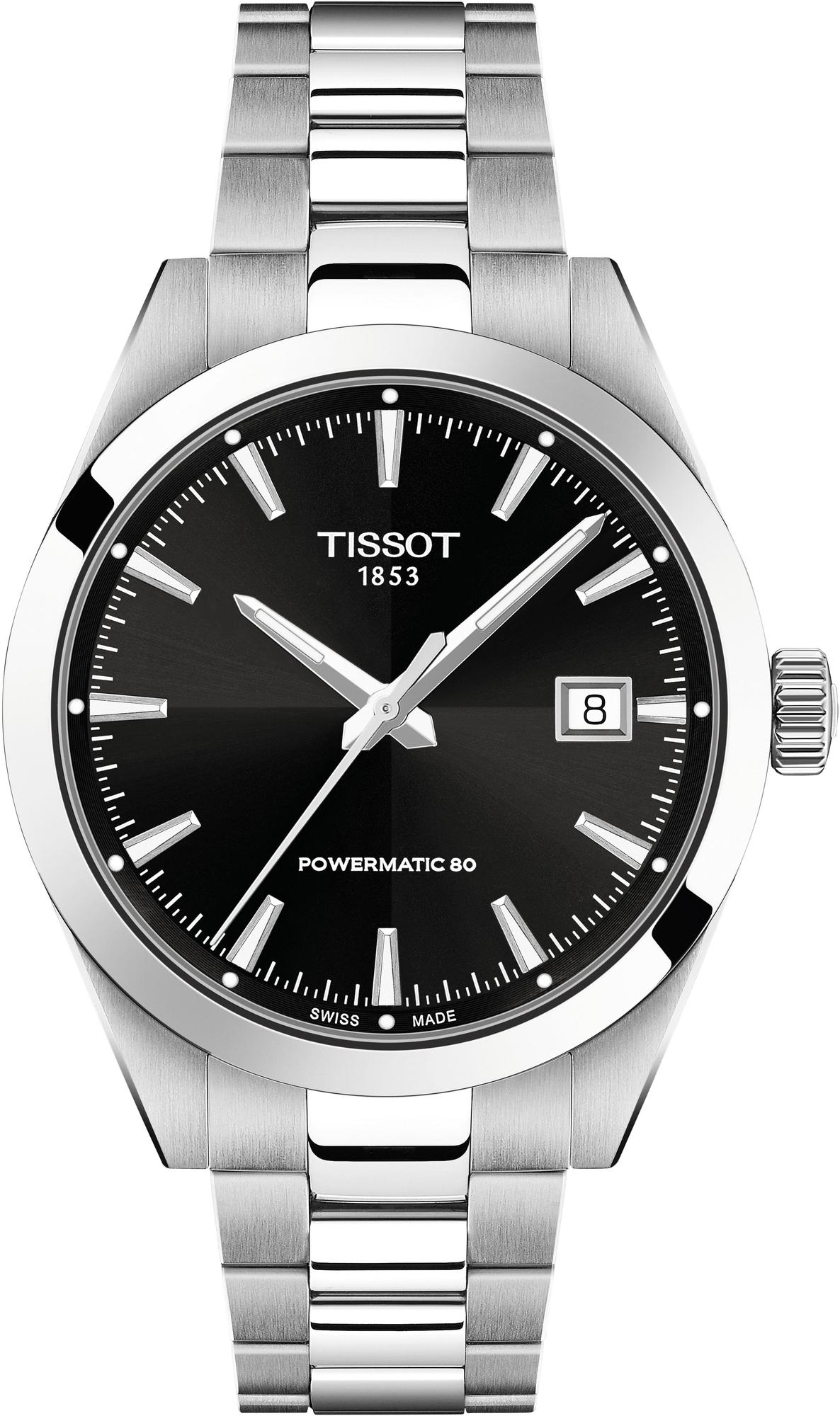 Gentleman 38mm Powermatic 80 Black Dial Tissot T165.807.11.051.00 