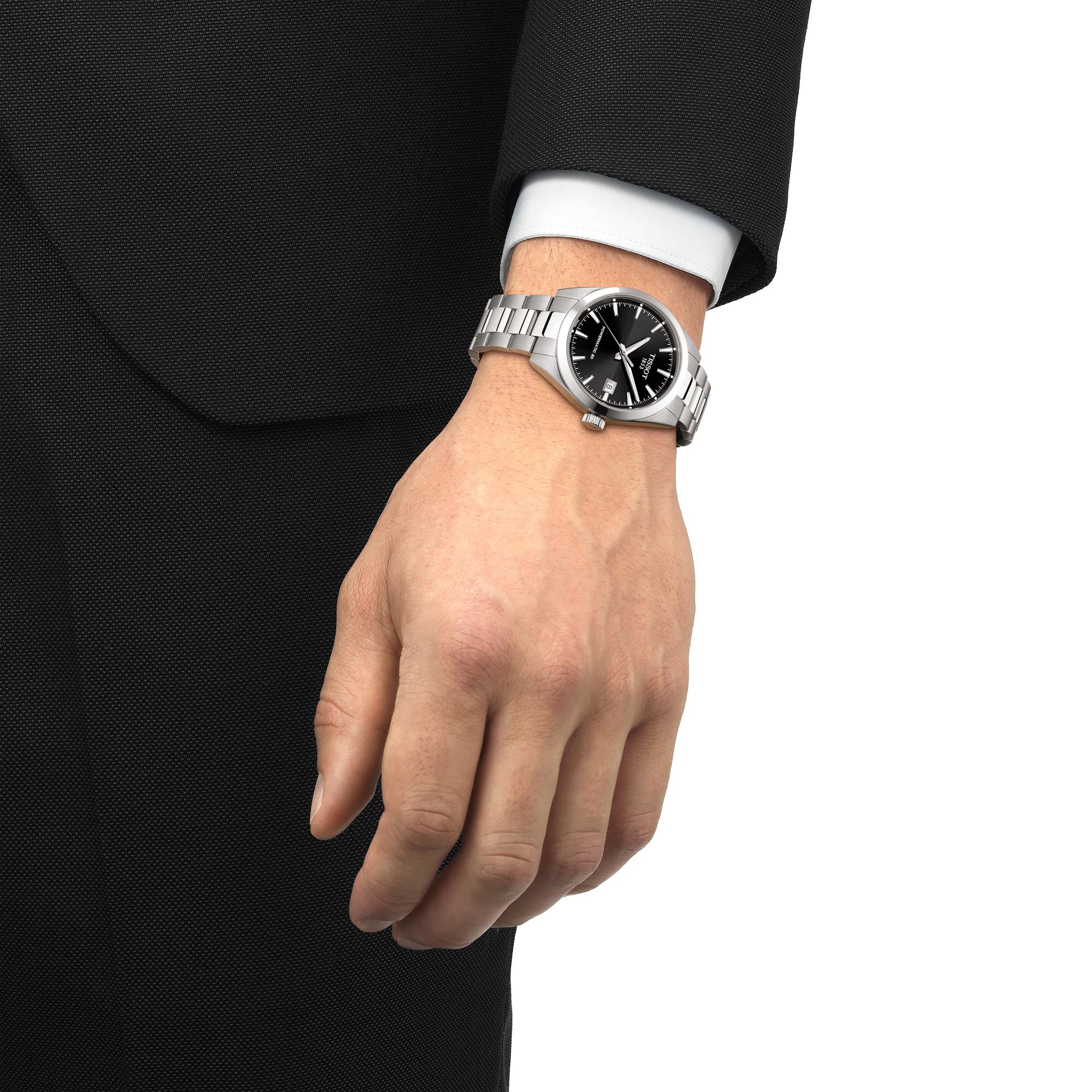 Gentleman 38mm Powermatic 80 Black Dial Tissot T165.807.11.051.00 - hover