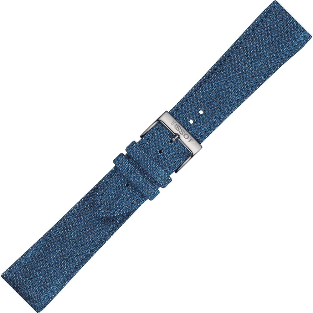 Materiałowy niebieski pasek Tissot 22 mm Tissot T852.046.781 
