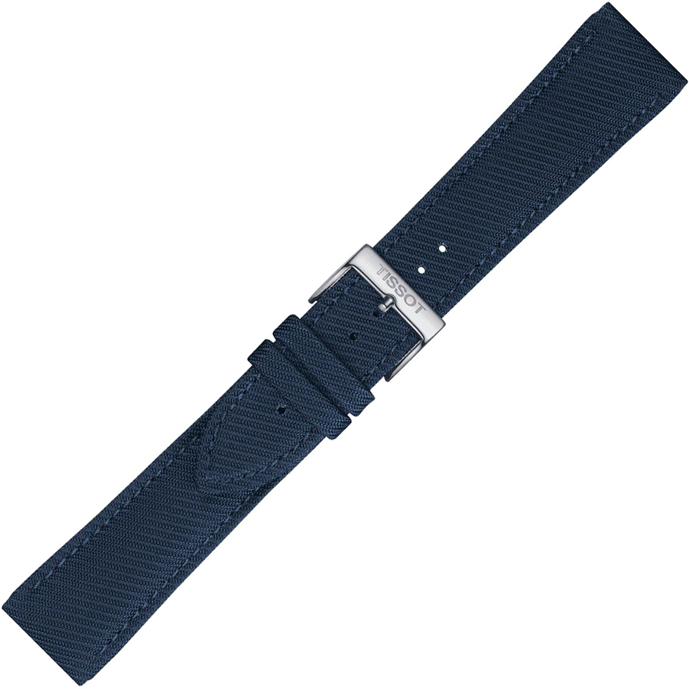 Materiałowy niebieski pasek Tissot 22 mm Tissot T852.046.783 