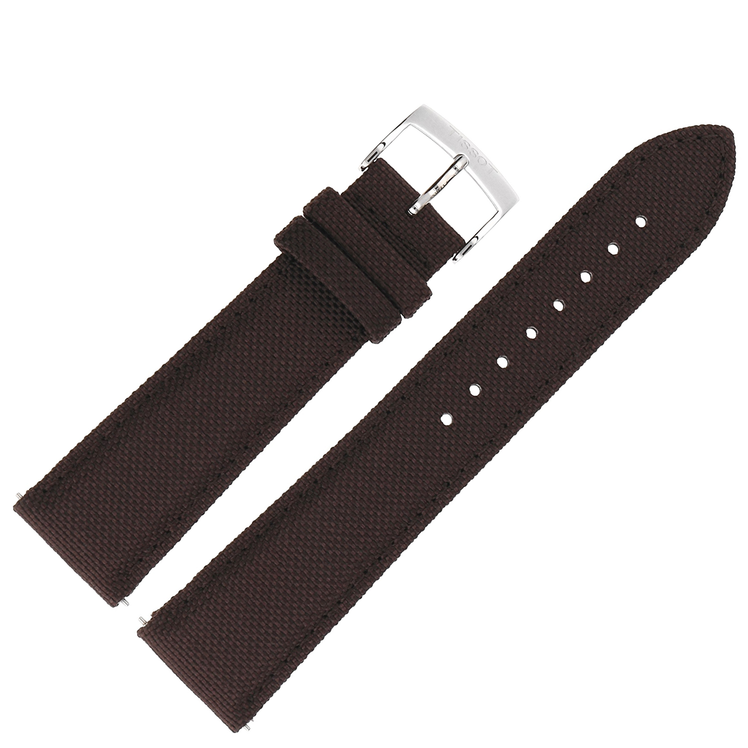 Tekstylny brązowy pasek Tissot 21 mm Tissot T852.048.181 