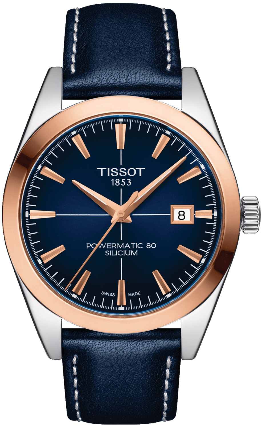 GENTLEMAN POWERMATIC 80 SILICIUM SOLID 18K GOLD BEZEL 40mm Tissot T927.407.46.041.00 