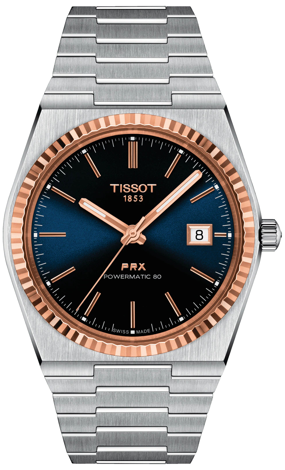 PRX 40 POWERMATIC 80 18K GOLD BEZEL 40mm Tissot T931.407.41.041.00 