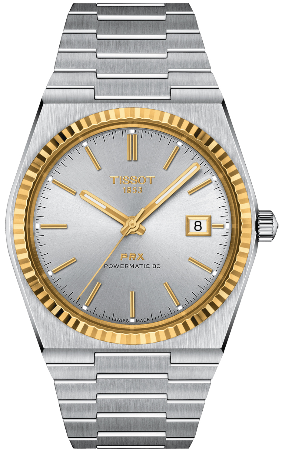 PRX 40 POWERMATIC 80 18K GOLD BEZEL 40mm Tissot T931.407.41.031.01 