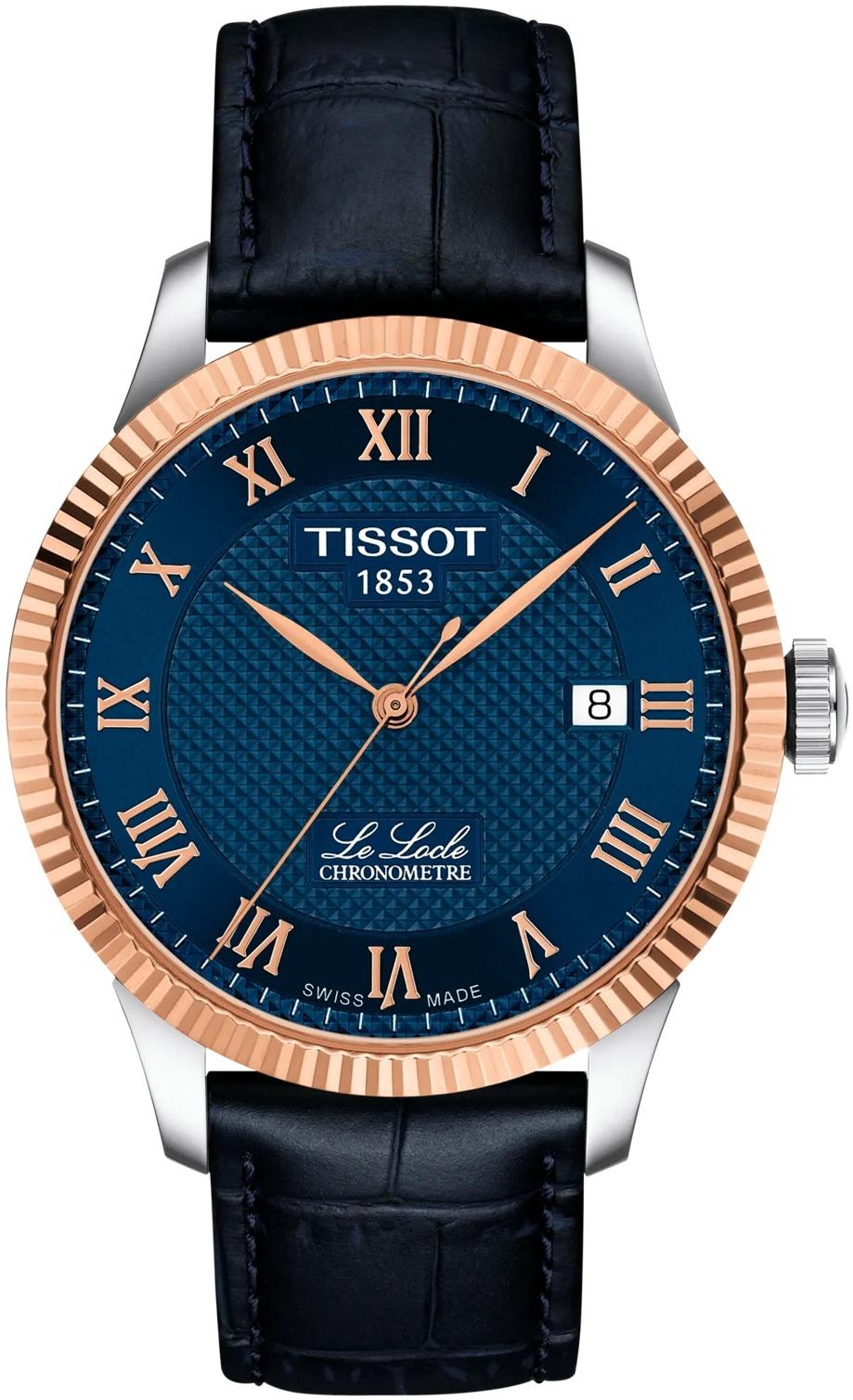 LE LOCLE COSC 39mm 18K Gold Bezel Tissot T932.408.46.043.00 