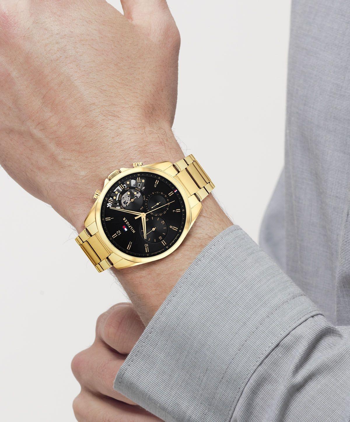 Tommy Hilfiger 1710447 zegarek złoty klasyczny Męskie bransoleta - miniatura 4