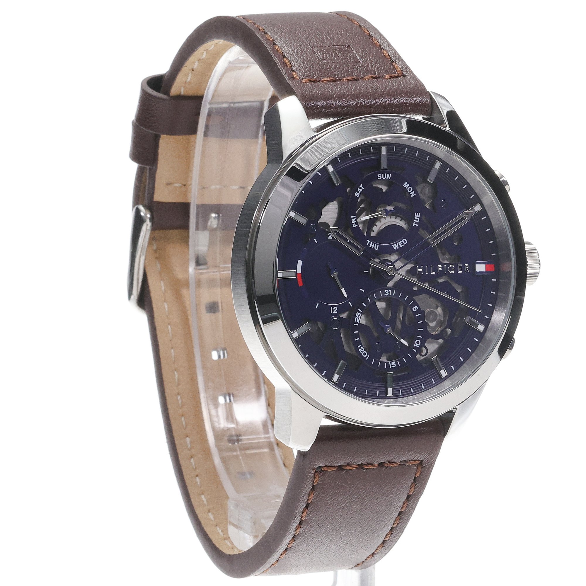 Tommy Hilfiger 1710476 zegarek srebrny fashion-modowy Męskie pasek
