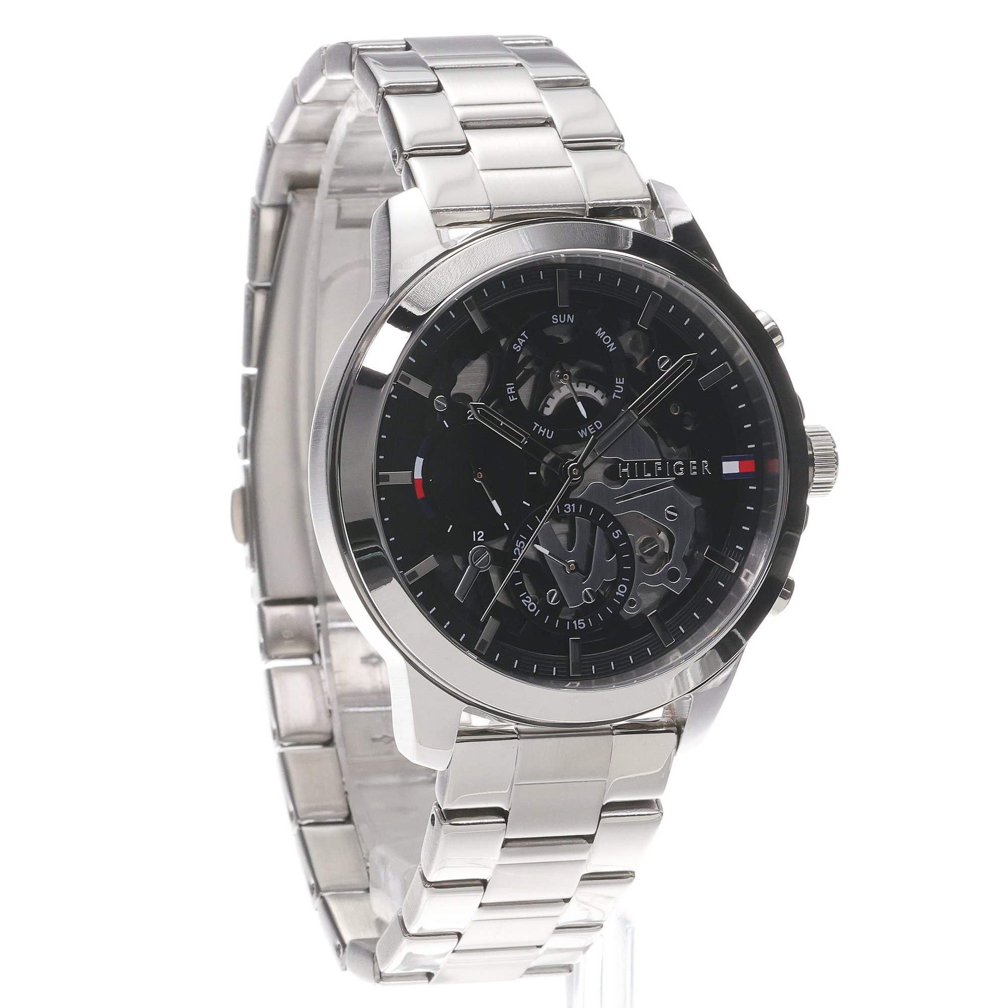 Tommy Hilfiger 1710477 zegarek srebrny fashion-modowy Męskie bransoleta