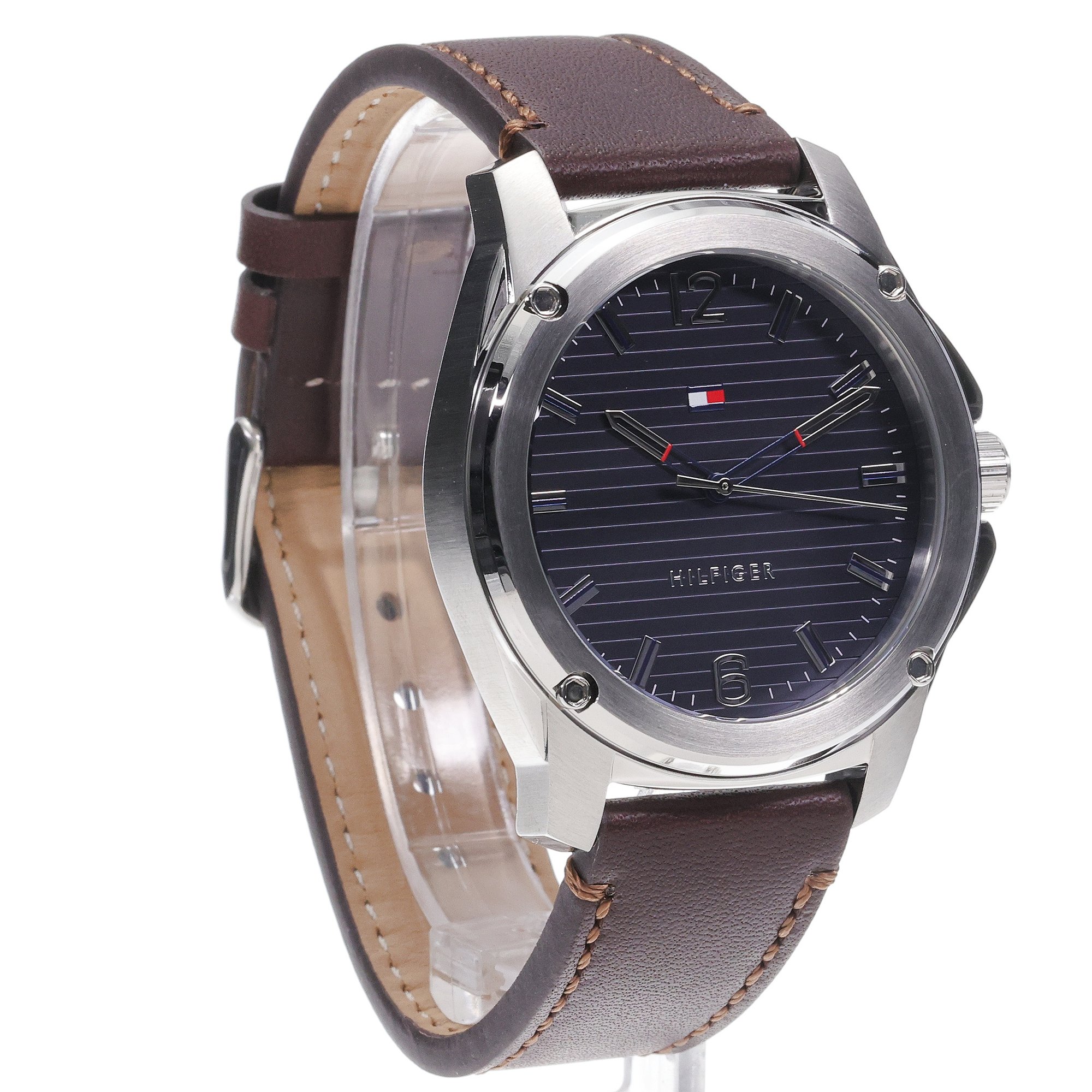 Tommy Hilfiger 1710484 zegarek srebrny klasyczny Męskie pasek