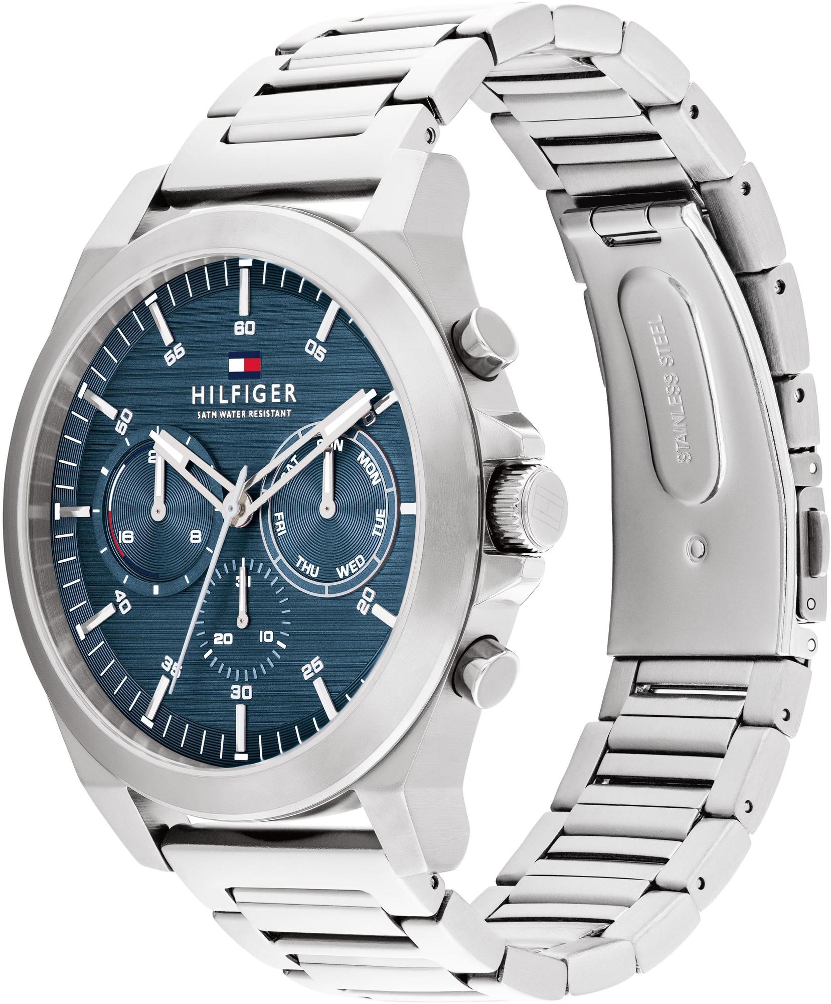 Tommy Hilfiger 1710518 zegarek srebrny fashion-modowy Męskie bransoleta