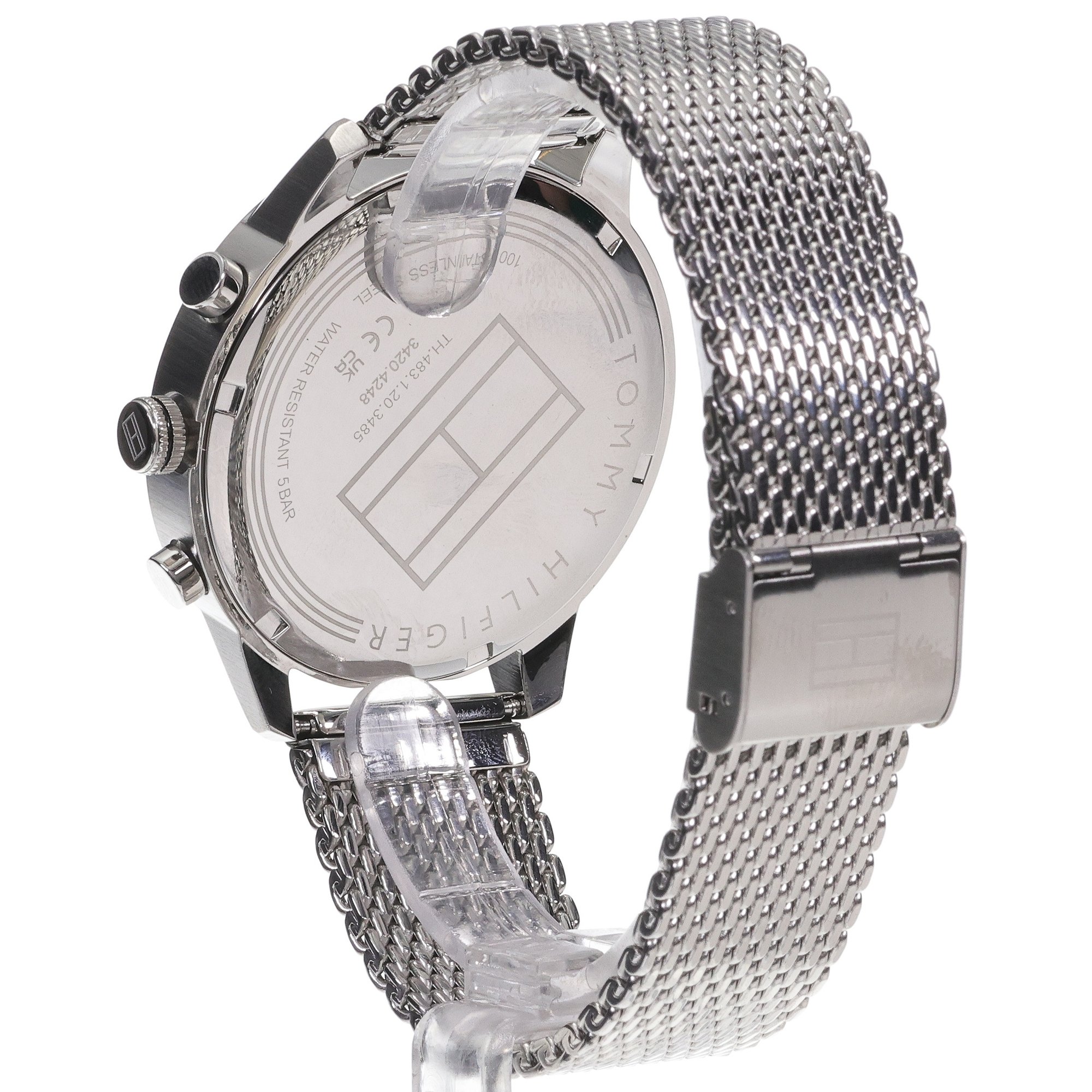 Tommy Hilfiger 1710528 zegarek srebrny klasyczny Męskie bransoleta - miniatura 4