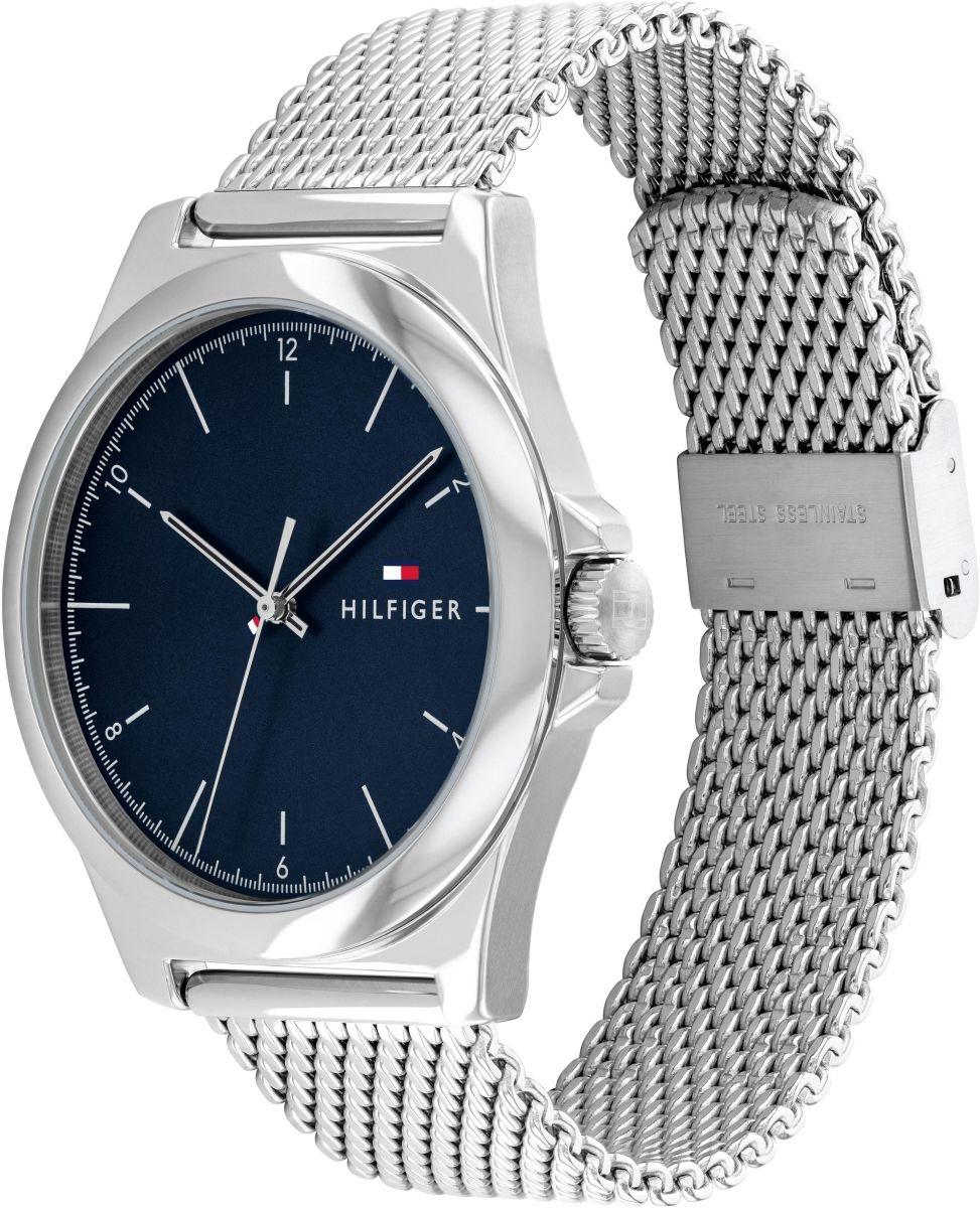 Tommy Hilfiger 1710547 zegarek srebrny klasyczny Męskie bransoleta