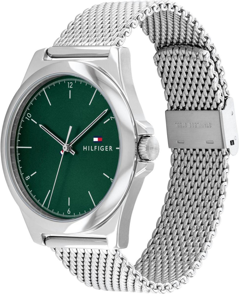 Tommy Hilfiger 1710548 zegarek srebrny klasyczny Męskie bransoleta