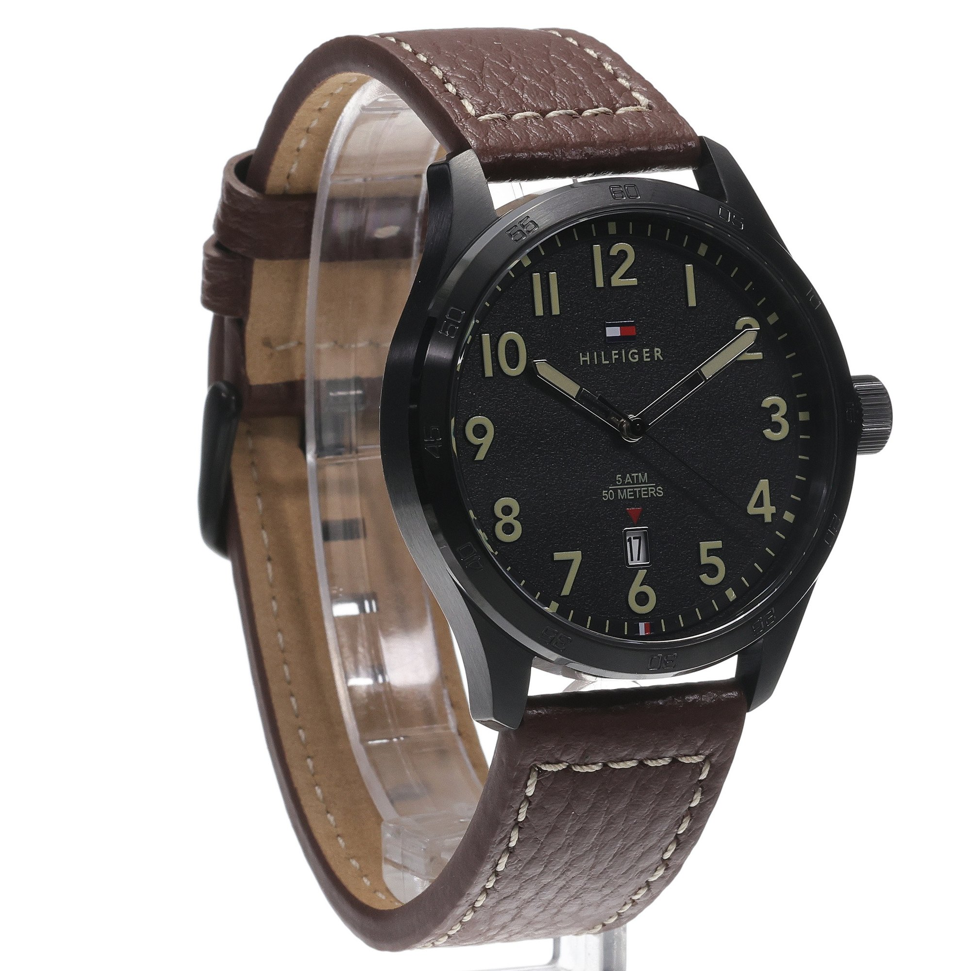 Tommy Hilfiger 1710560 zegarek czarny klasyczny Męskie pasek - miniatura 3