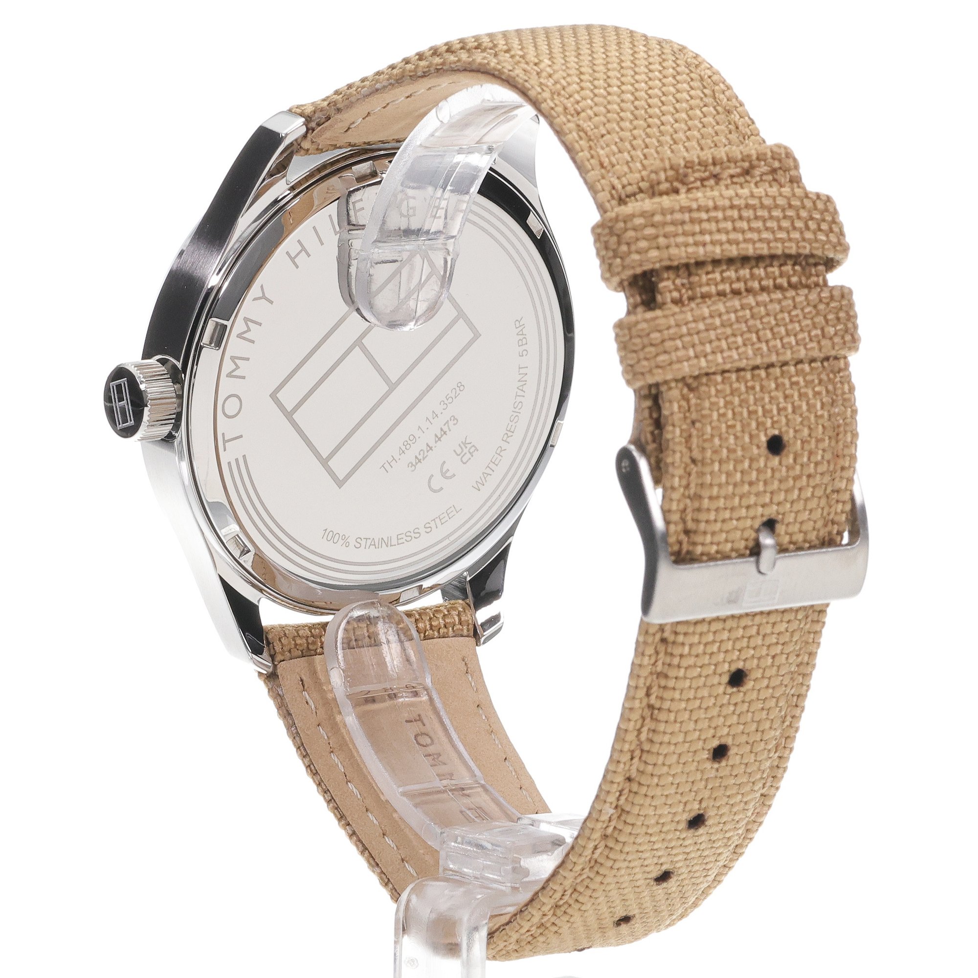 Tommy Hilfiger 1710561 zegarek srebrny klasyczny Męskie pasek - miniatura 4
