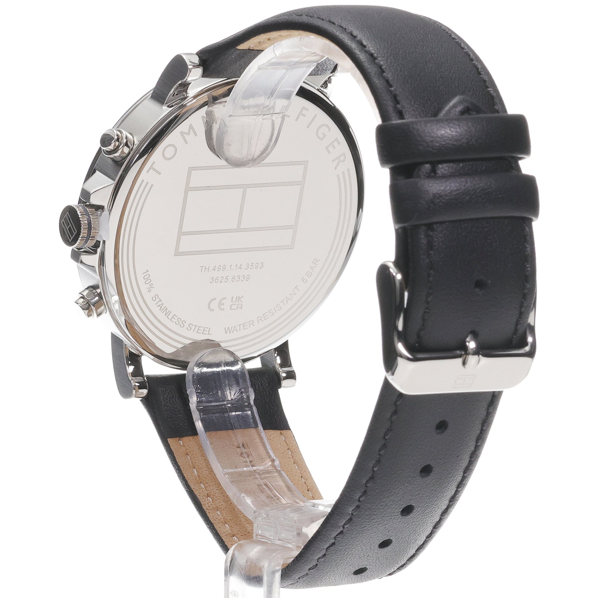 Tommy Hilfiger 1710586 zegarek srebrny klasyczny Męskie pasek