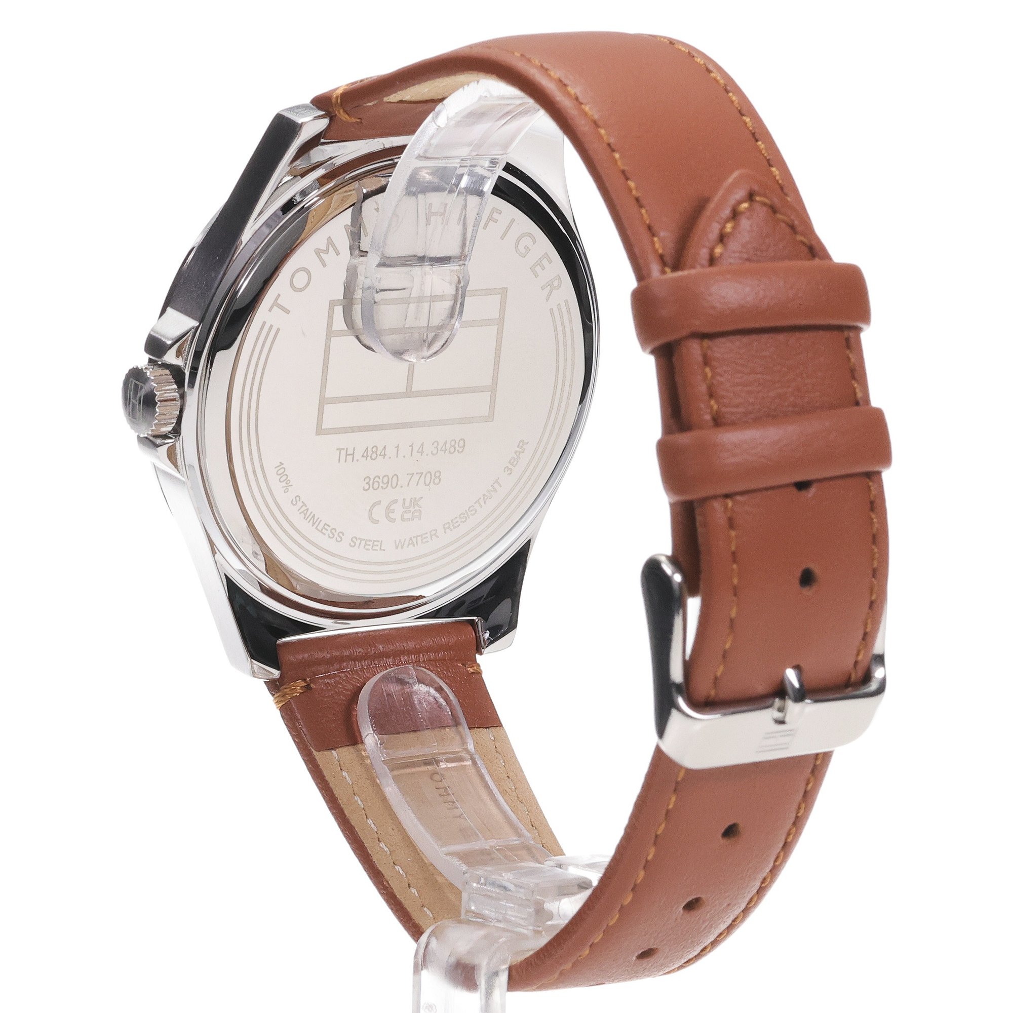 Tommy Hilfiger 1710602 zegarek srebrny klasyczny Męskie pasek - miniatura 4