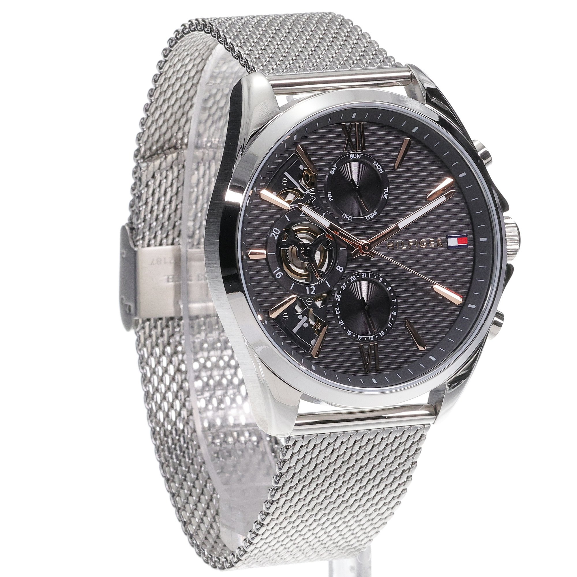 Tommy Hilfiger 1710646 zegarek srebrny fashion-modowy Męskie bransoleta