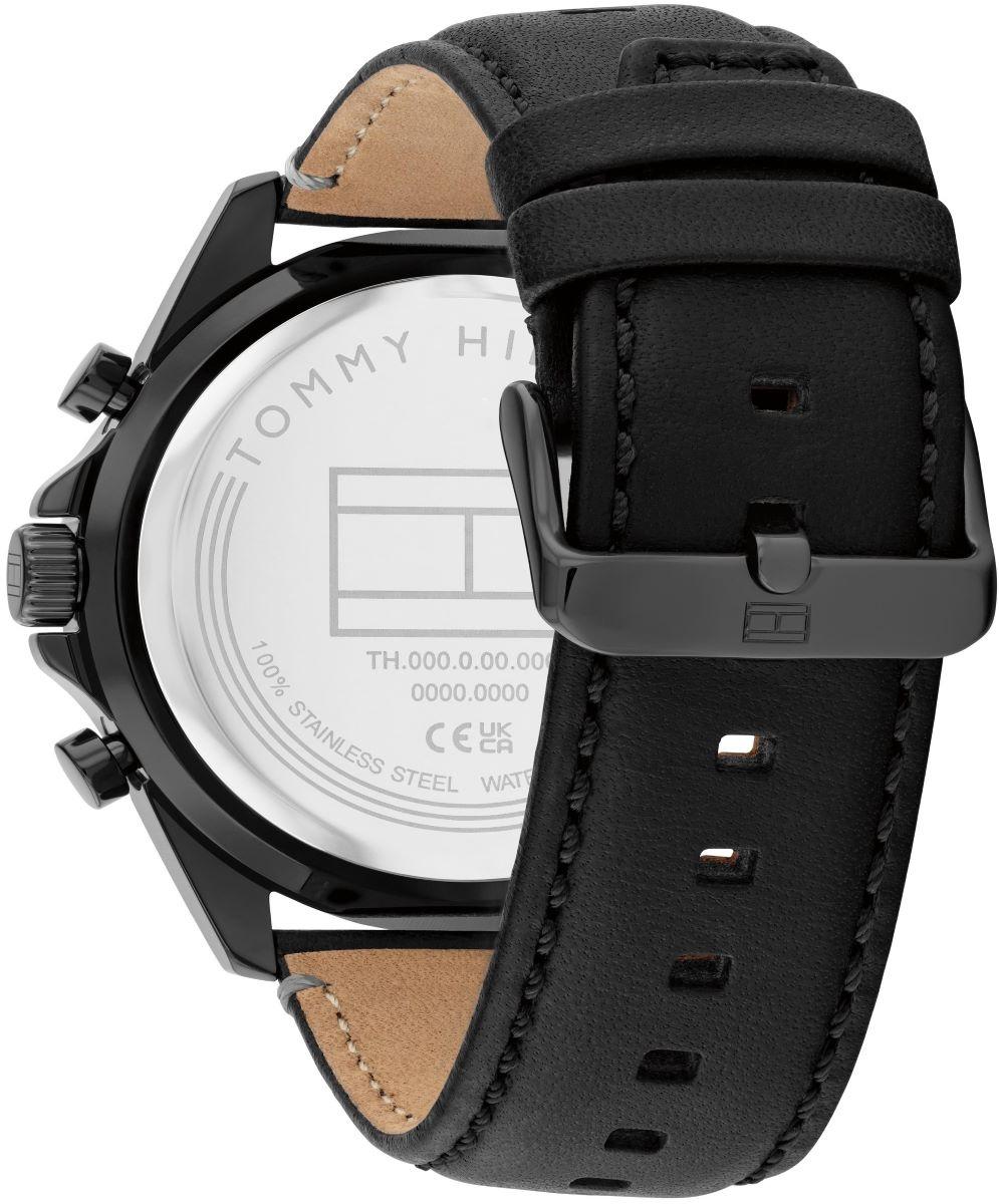 Tommy Hilfiger 1710654 zegarek czarny fashion-modowy Męskie pasek
