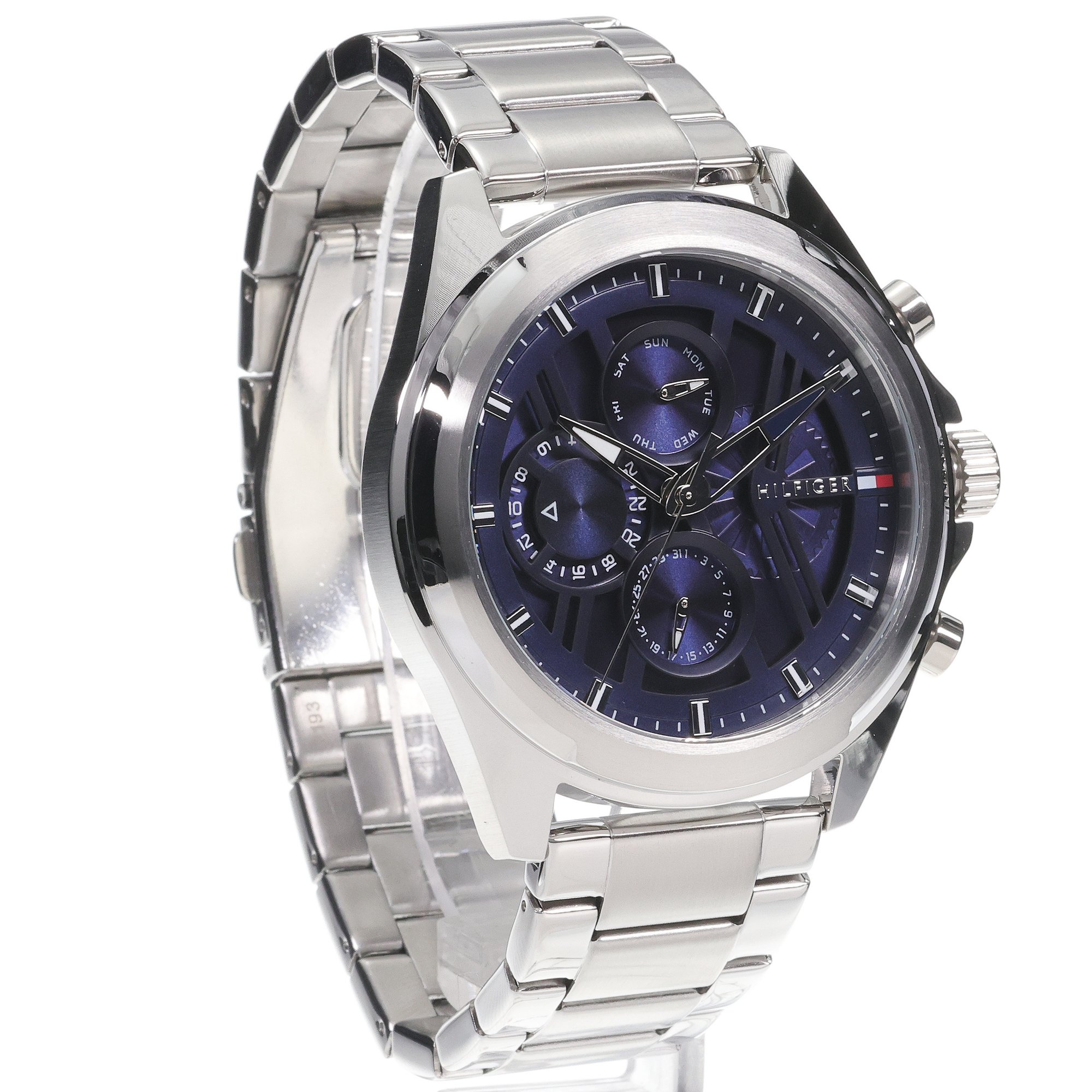 Tommy Hilfiger 1710656 zegarek srebrny fashion-modowy Męskie bransoleta