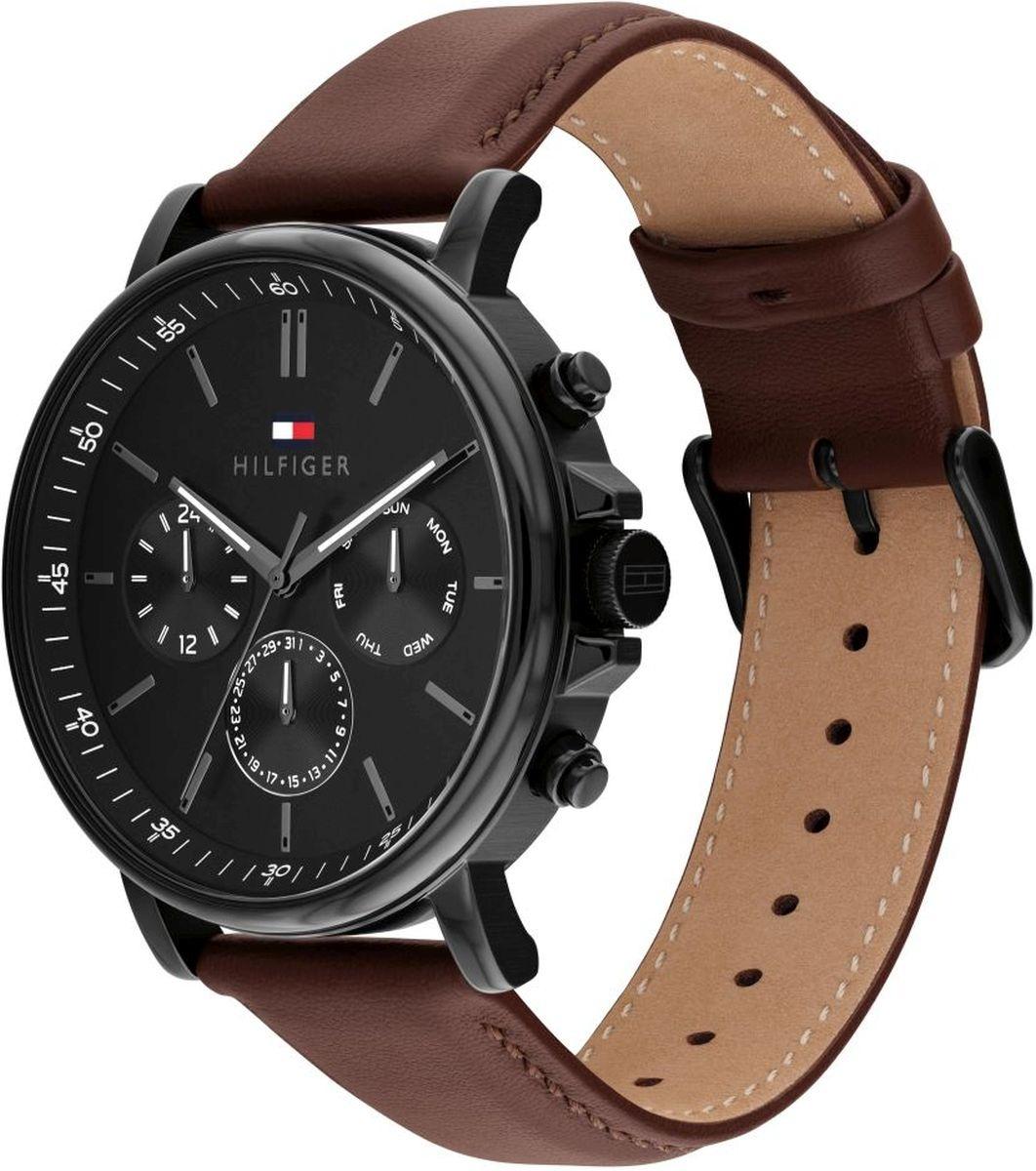 Tommy Hilfiger 1710704 zegarek czarny klasyczny Męskie pasek - miniatura 5
