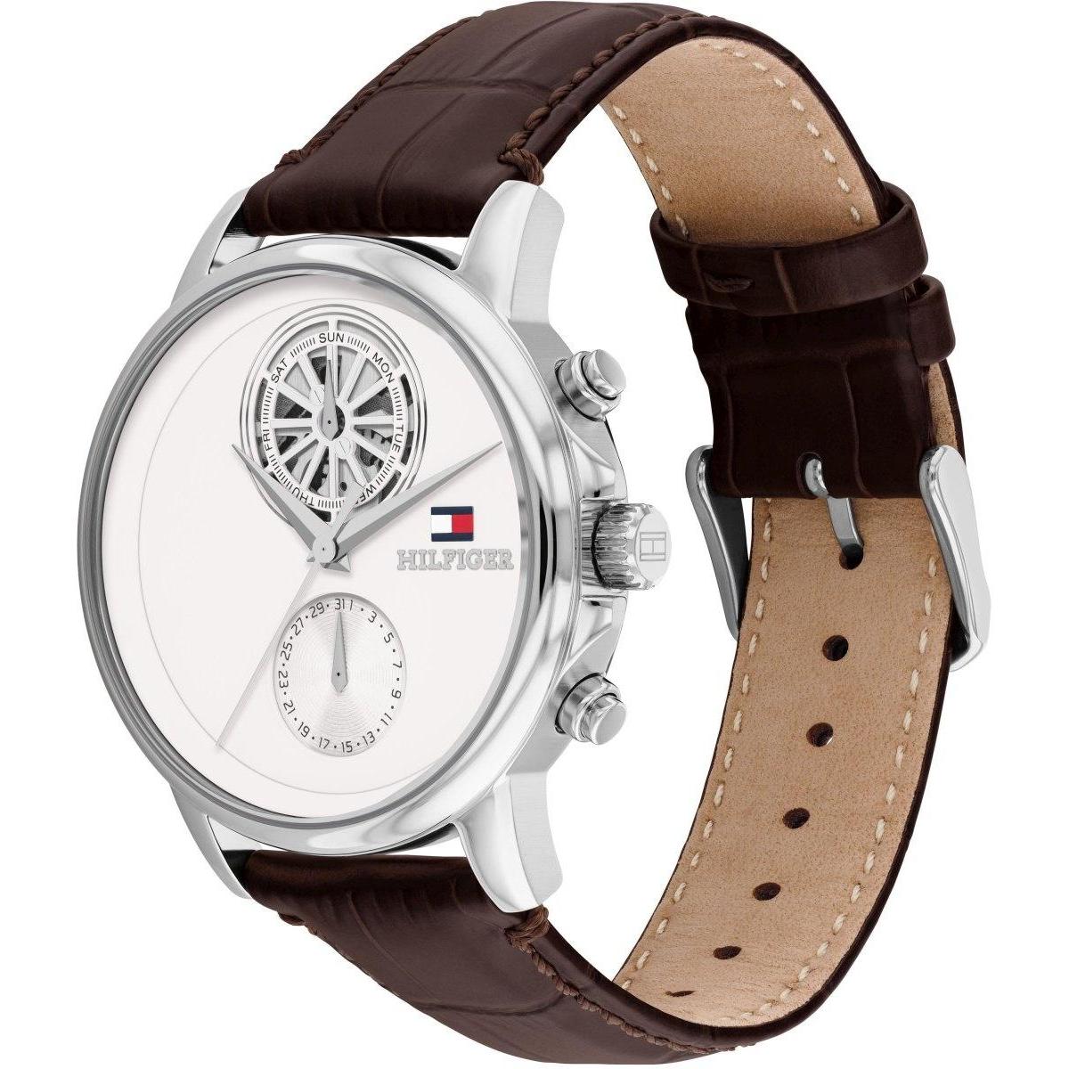 Tommy Hilfiger 1710746 zegarek srebrny klasyczny Męskie pasek - miniatura 2