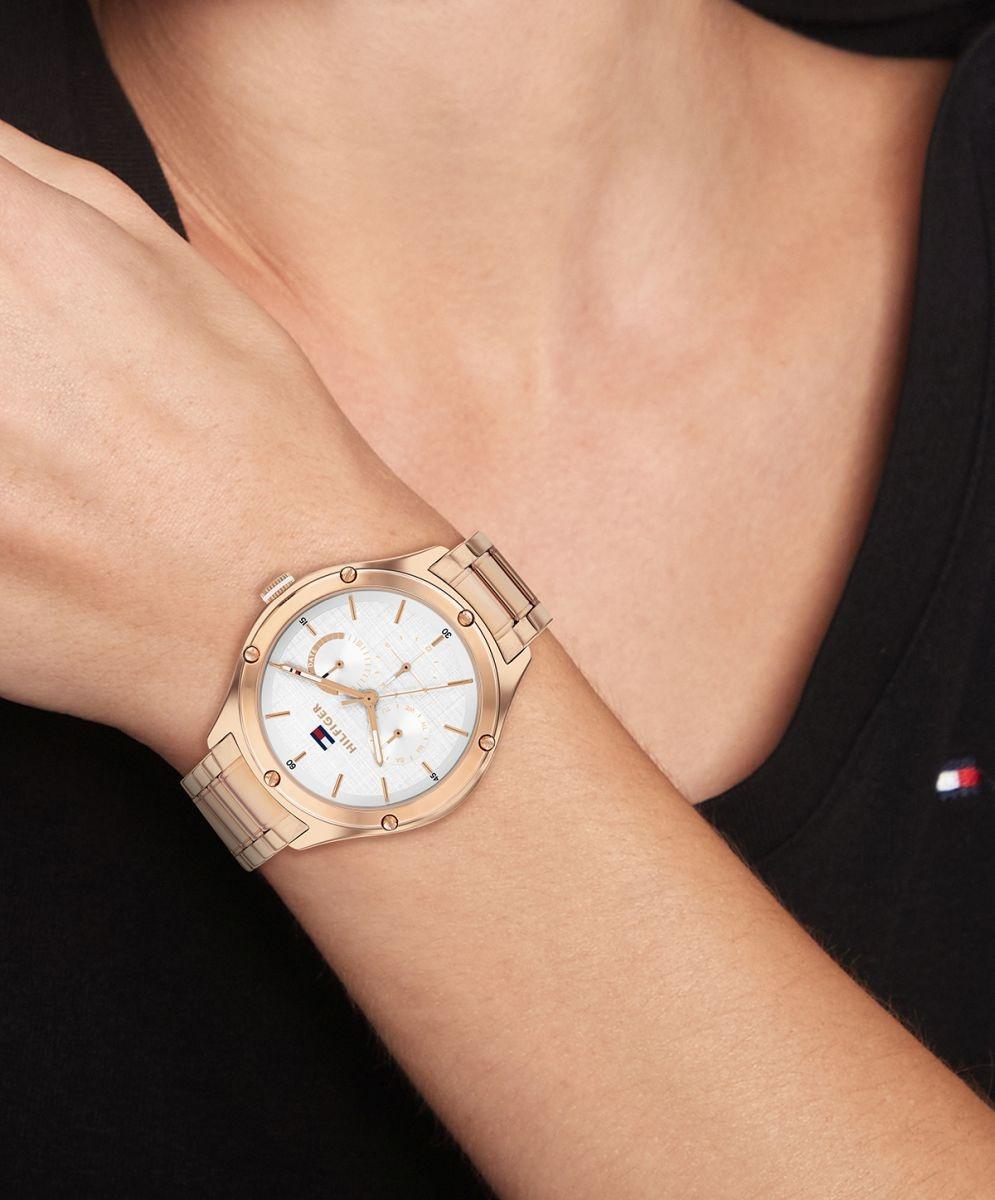 Tommy Hilfiger 1782682 Damskie fashion-modowy zegarek różowe złoto