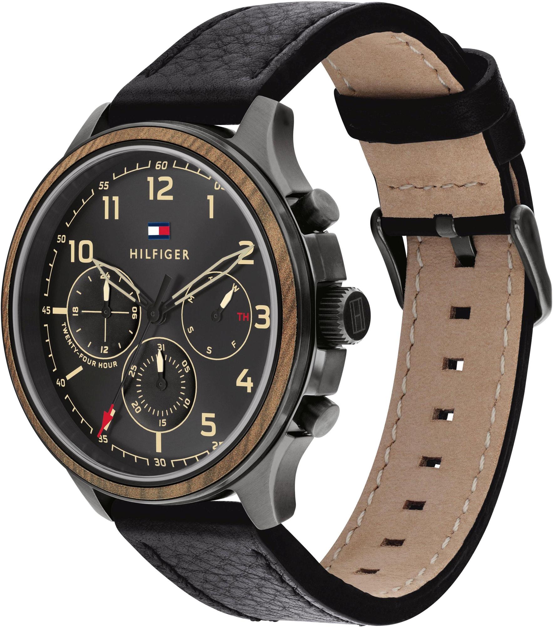 Tommy Hilfiger 1791854 zegarek czarny klasyczny Męskie pasek