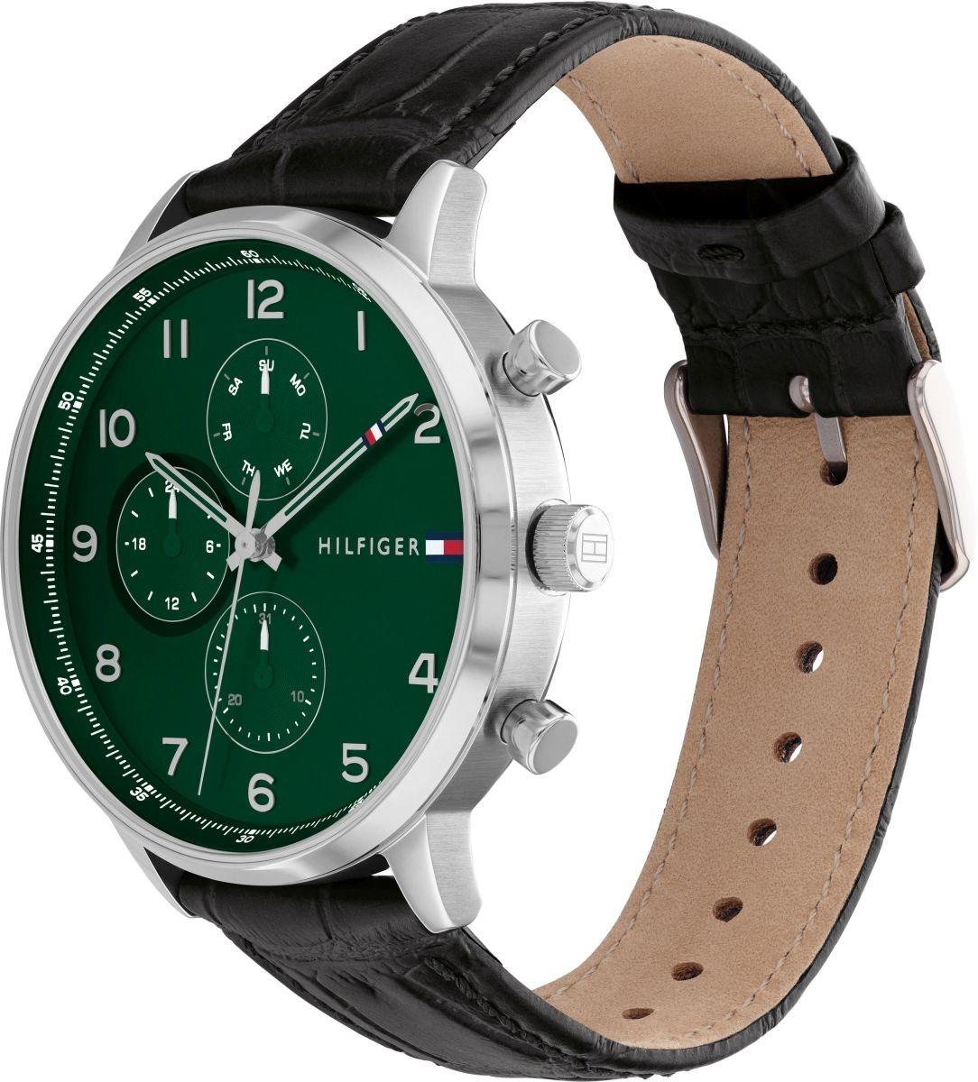 Tommy Hilfiger 1791985 zegarek srebrny fashion-modowy Męskie pasek