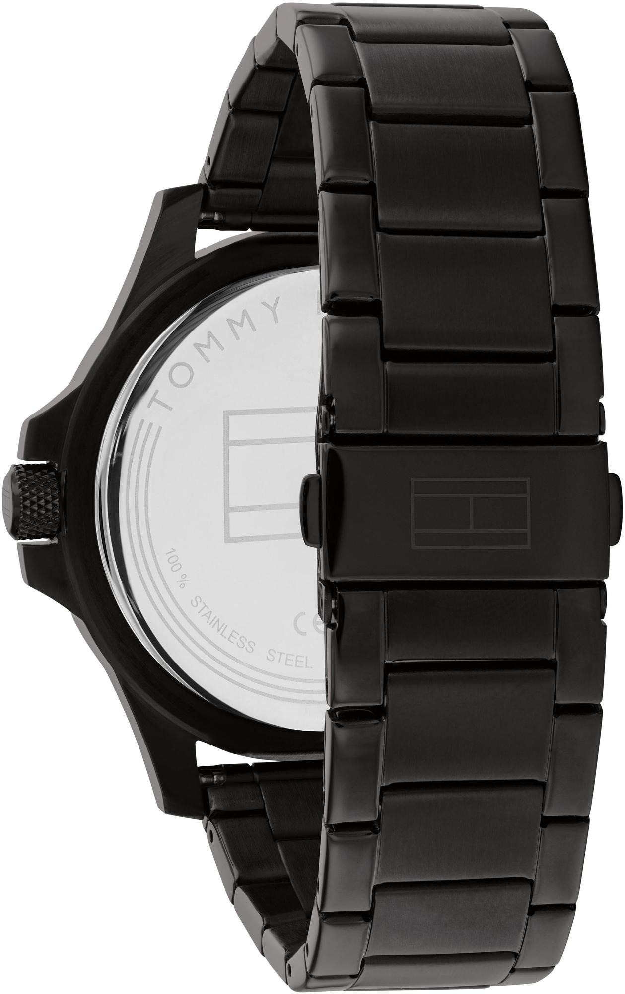 Tommy Hilfiger 1791996 zegarek czarny klasyczny Męskie bransoleta