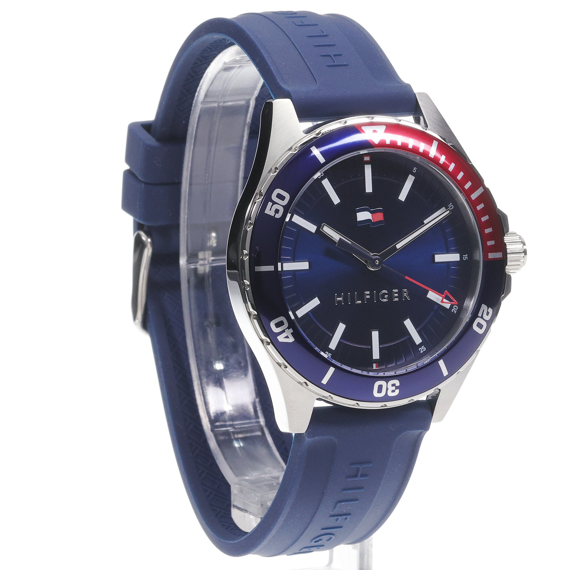 Tommy Hilfiger 1792009 zegarek srebrny fashion-modowy Męskie pasek - miniatura 3