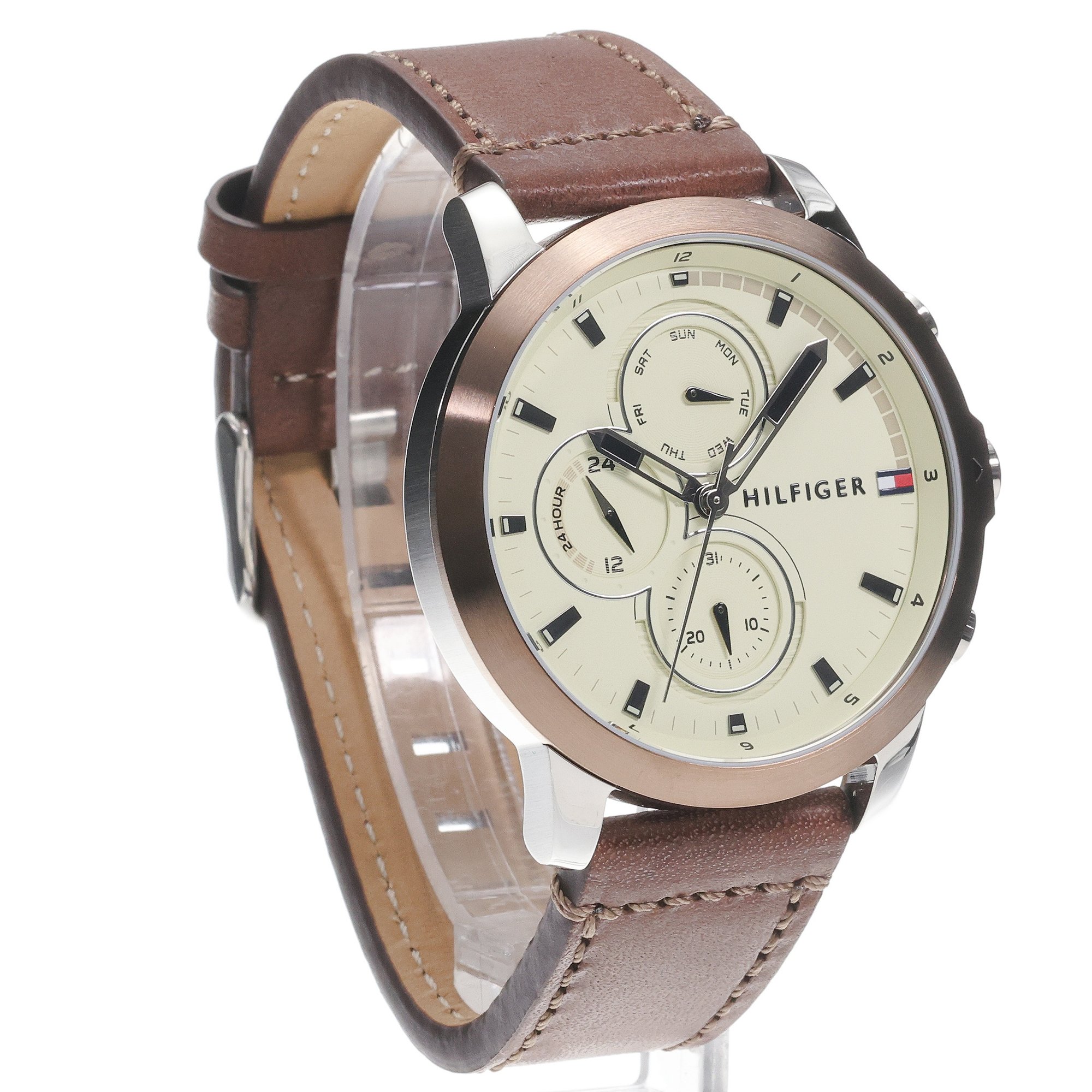 Tommy Hilfiger 1792053 zegarek srebrny klasyczny Męskie pasek - miniatura 3