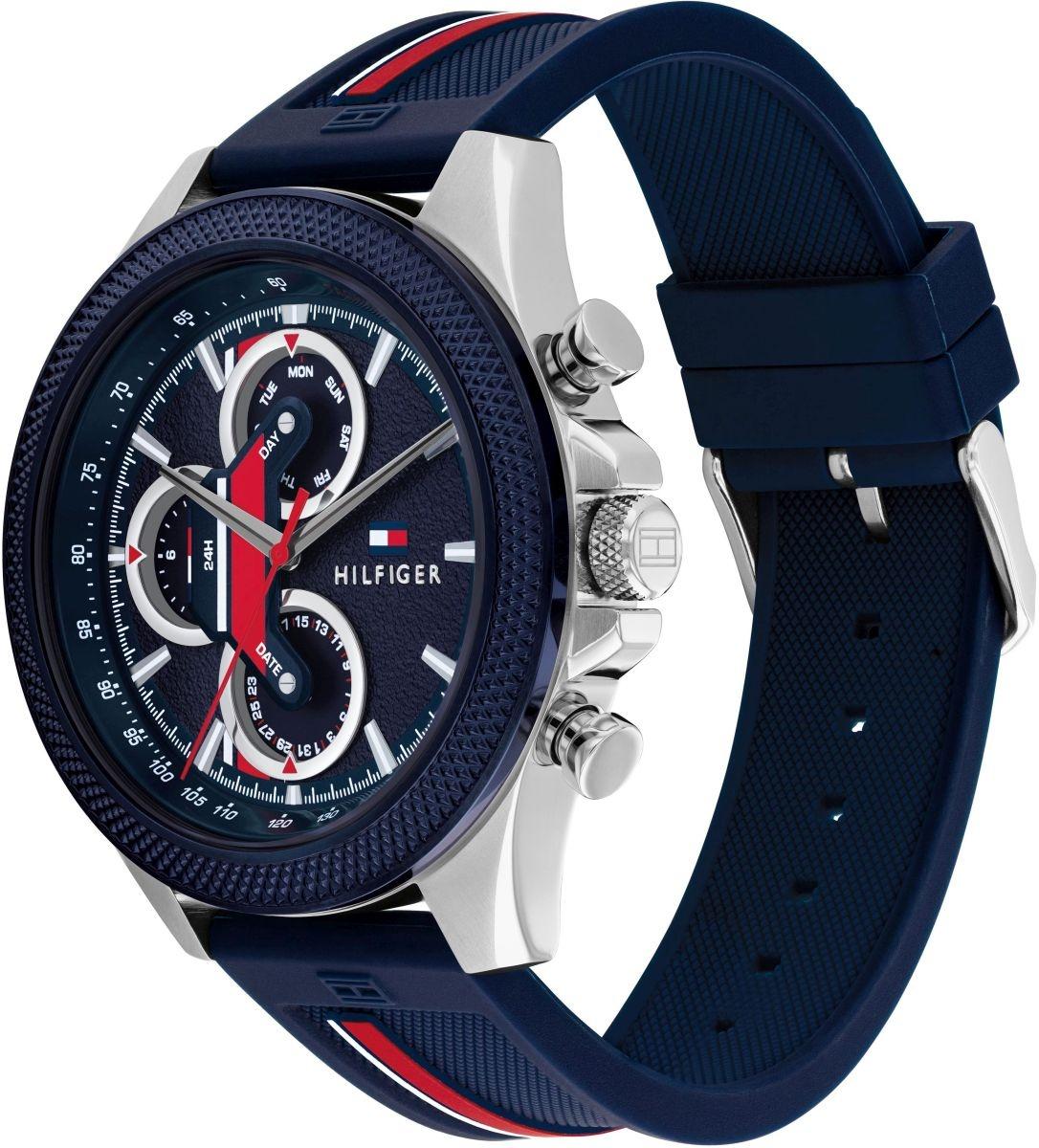 Tommy Hilfiger 1792083 zegarek srebrny sportowy Męskie pasek - miniatura 5