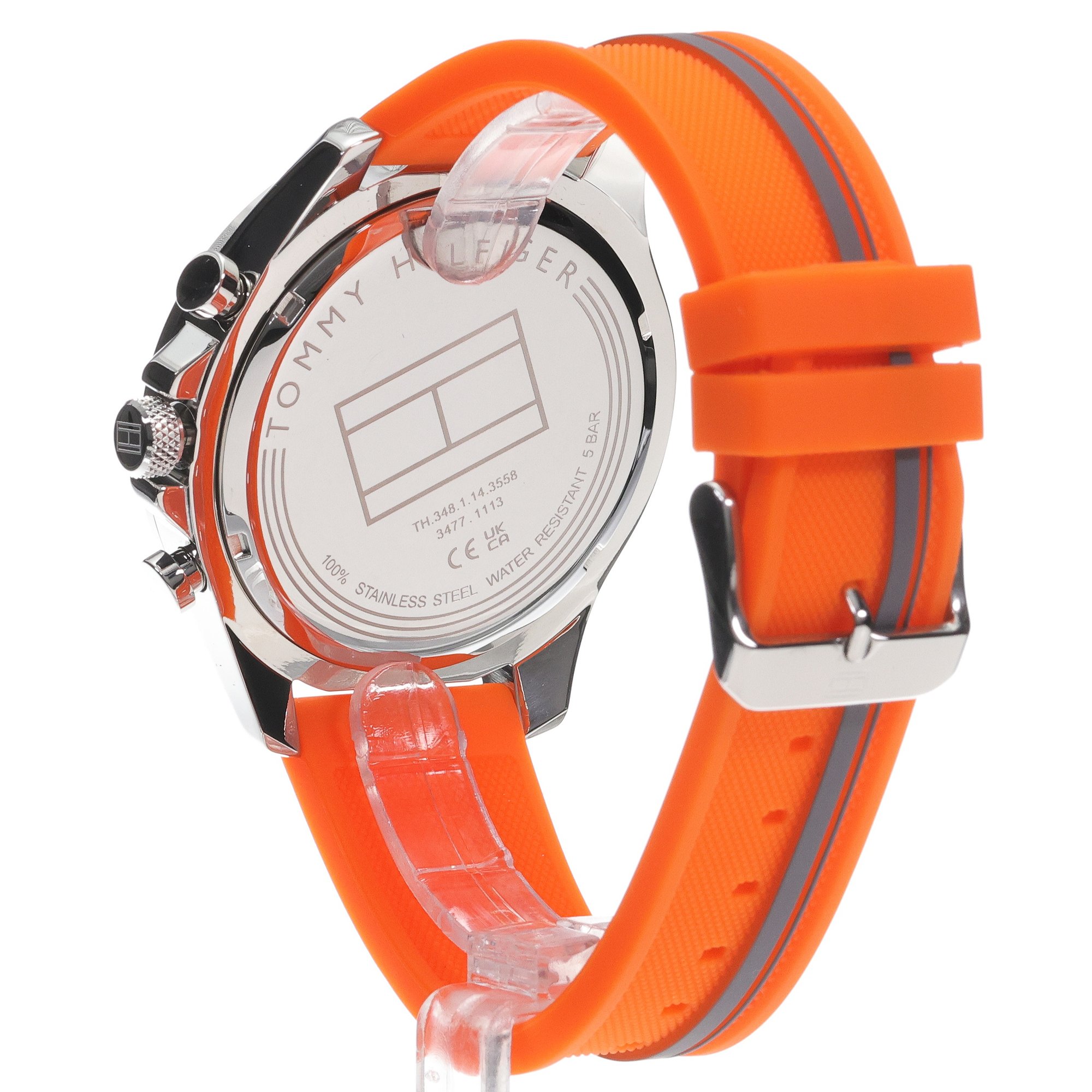 Tommy Hilfiger 1792084 zegarek srebrny sportowy Męskie pasek - miniatura 4