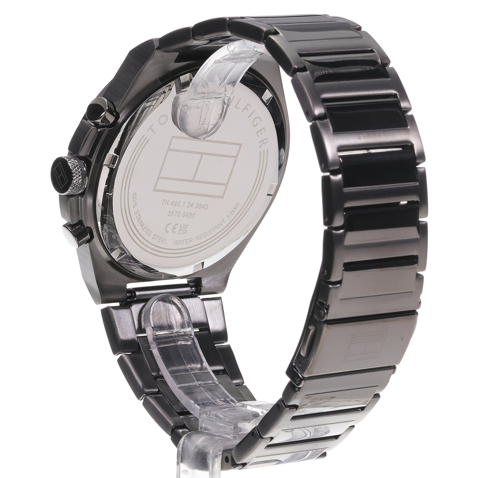 Tommy Hilfiger 1792089 zegarek szary klasyczny Męskie bransoleta - miniatura 4