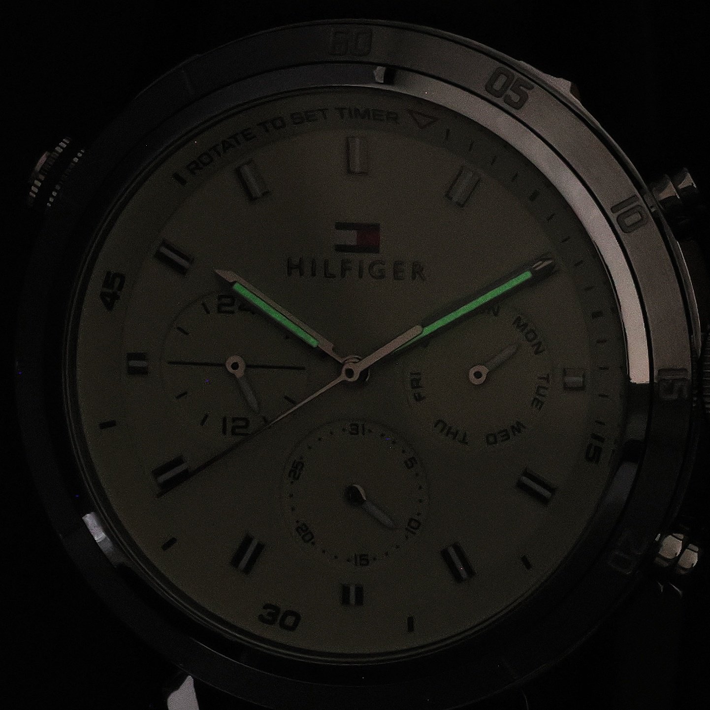 Tommy Hilfiger 1792102 zegarek srebrny fashion-modowy Męskie pasek