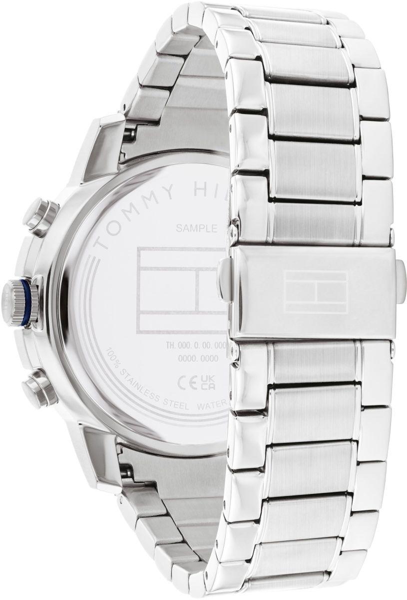 Tommy Hilfiger 1792104 Troy Męskie fashion-modowy zegarek srebrny