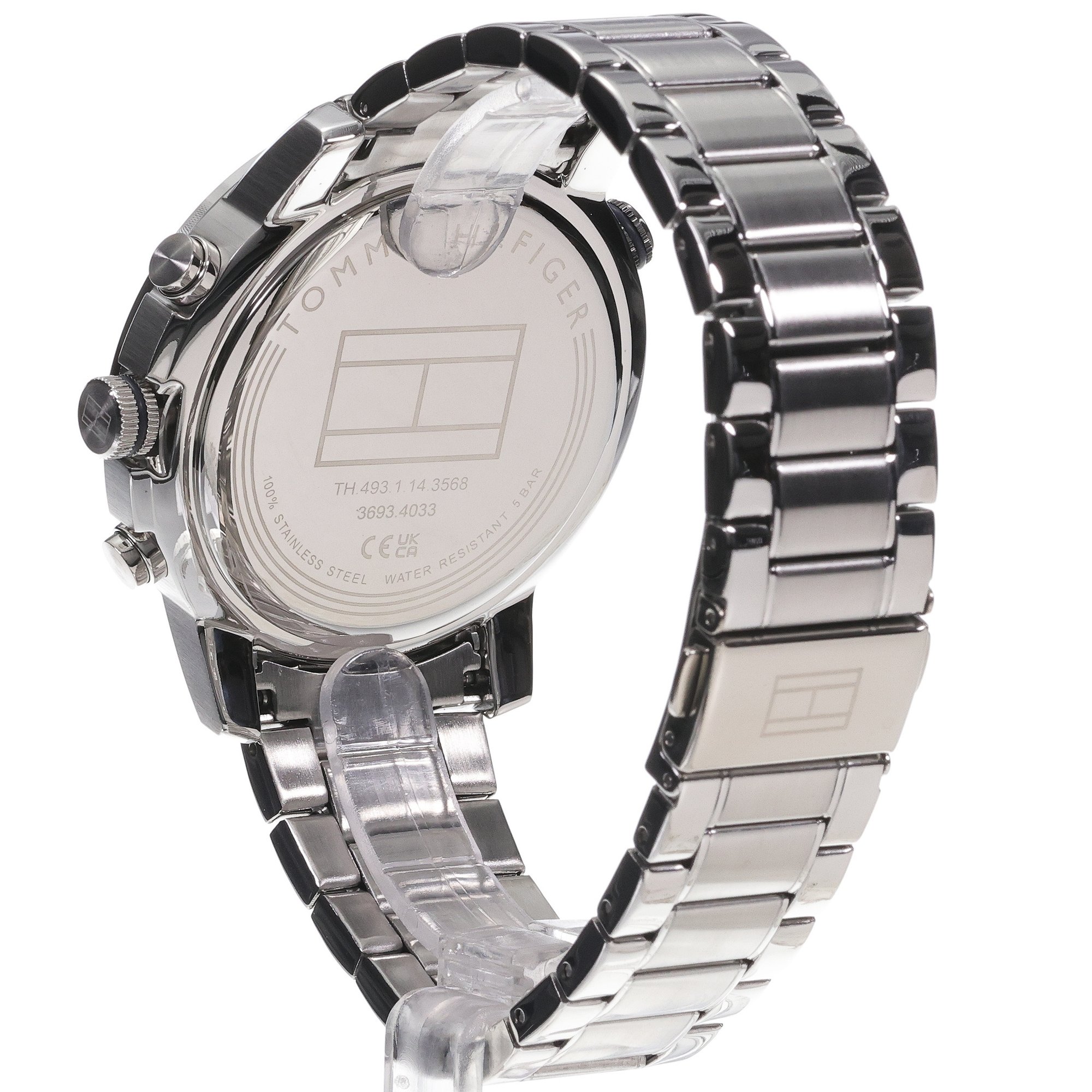 Tommy Hilfiger 1792104 zegarek srebrny fashion-modowy Męskie bransoleta