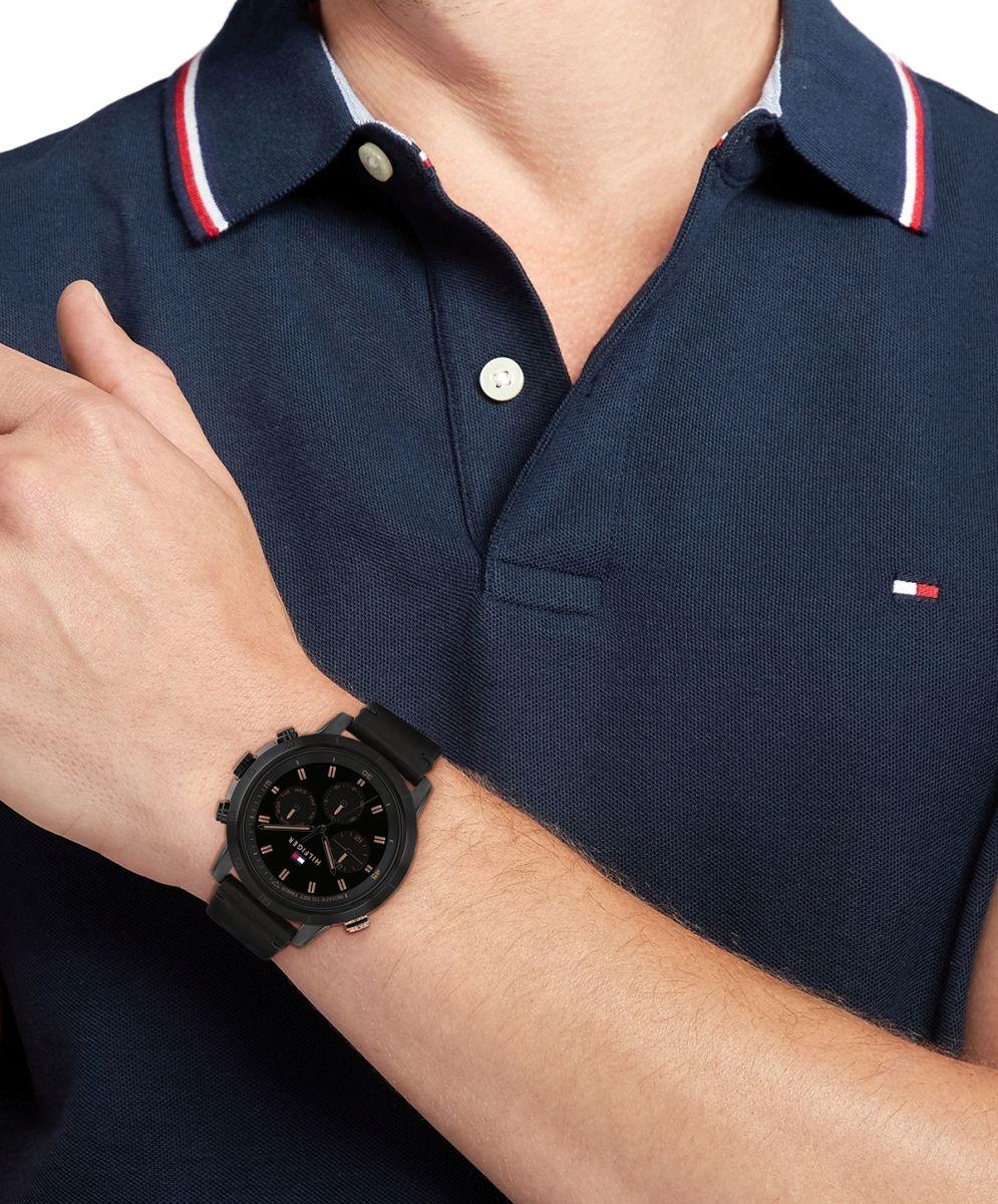 Tommy Hilfiger 1792110 Troy Męskie fashion-modowy zegarek czarny - miniatura 7