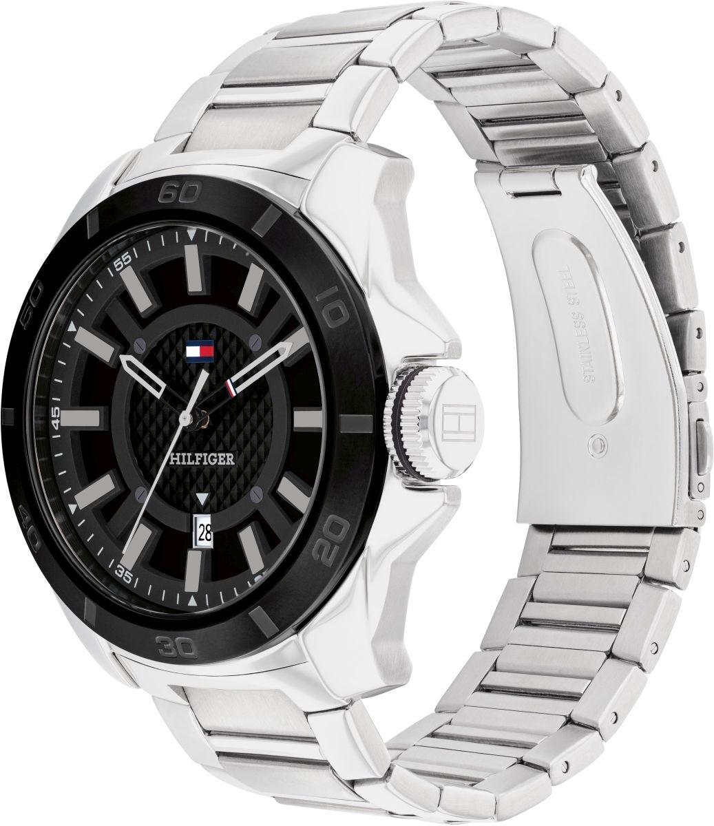 Tommy Hilfiger 1792138 zegarek srebrny klasyczny Męskie bransoleta