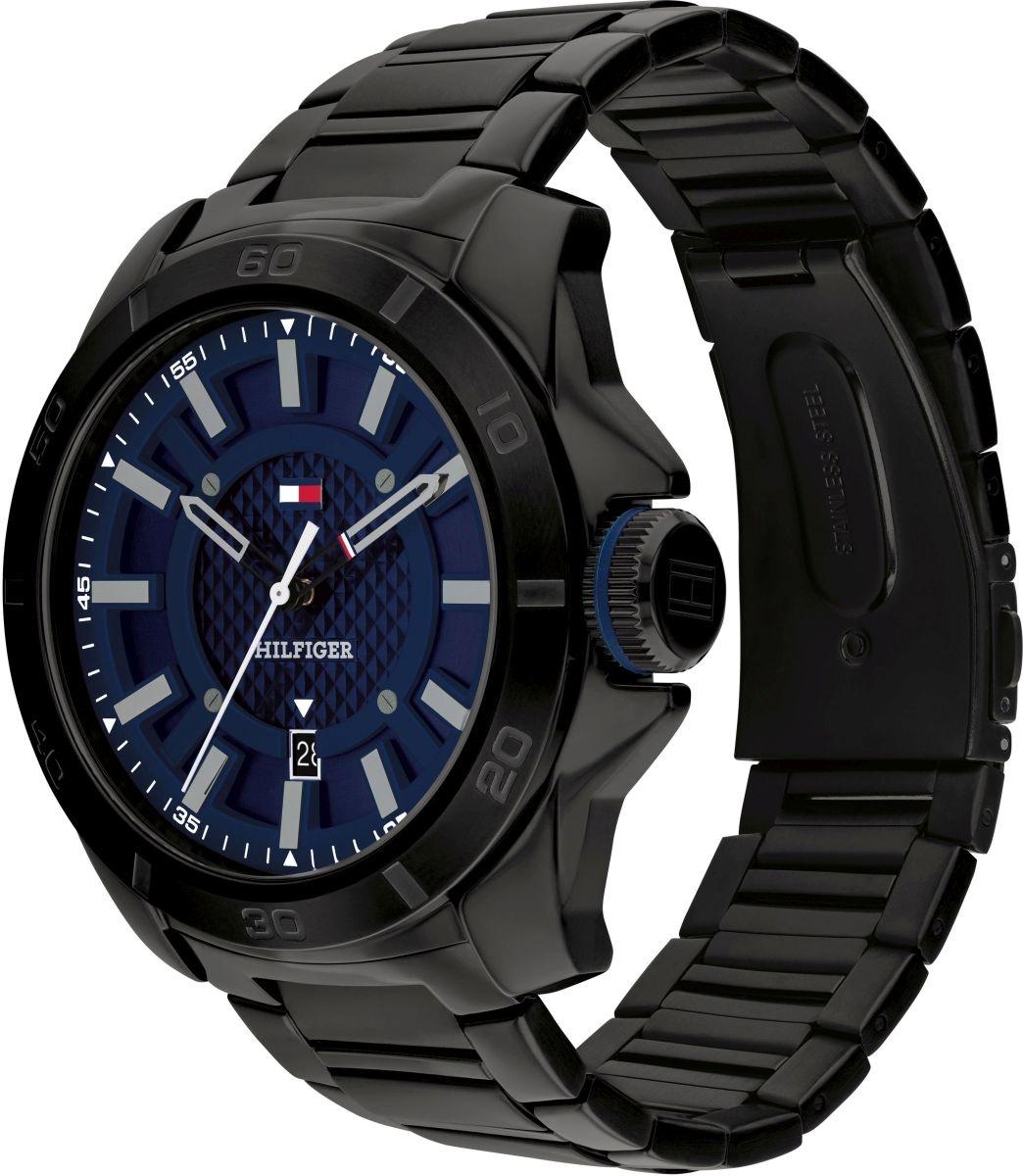 Tommy Hilfiger 1792139 zegarek czarny klasyczny Męskie bransoleta