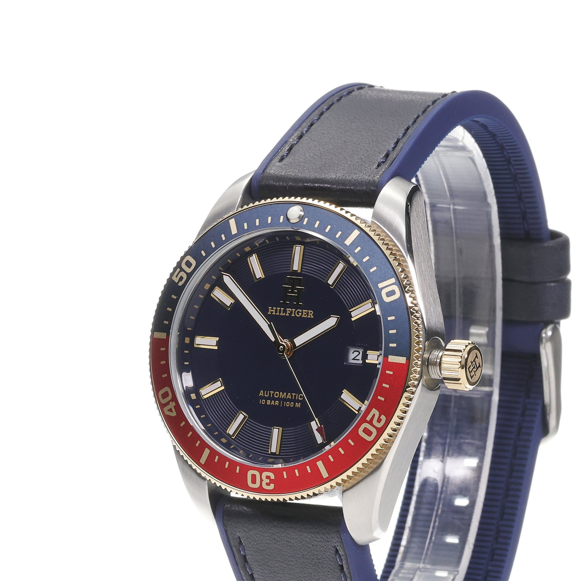 Tommy Hilfiger 1792141 zegarek srebrny fashion-modowy Męskie pasek