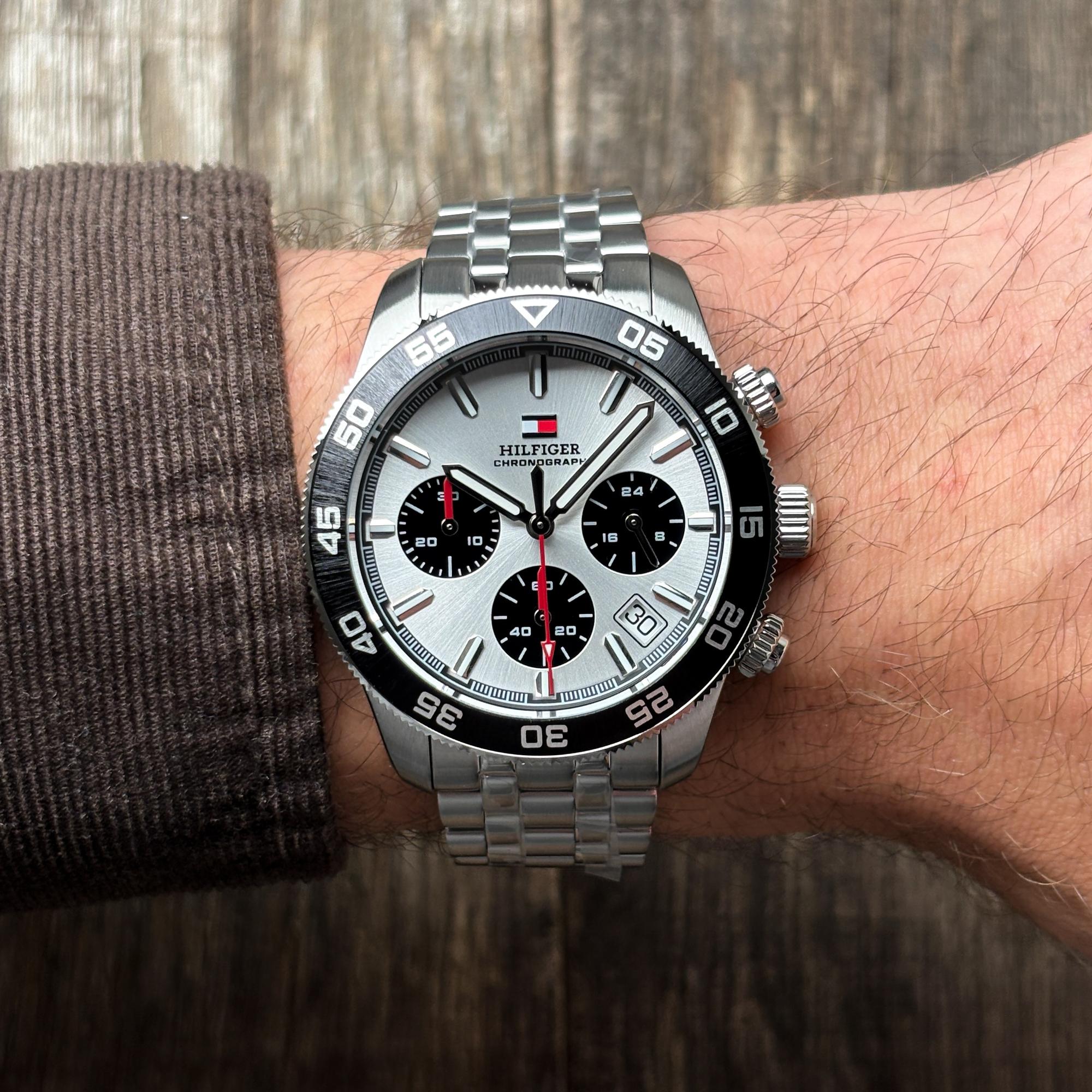 Tommy Hilfiger 1792215 zegarek srebrny sportowy Męskie bransoleta - miniatura 9