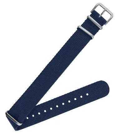Traser TS-108230 18mm Textil strap Essential Blue S - zdjęcie 1